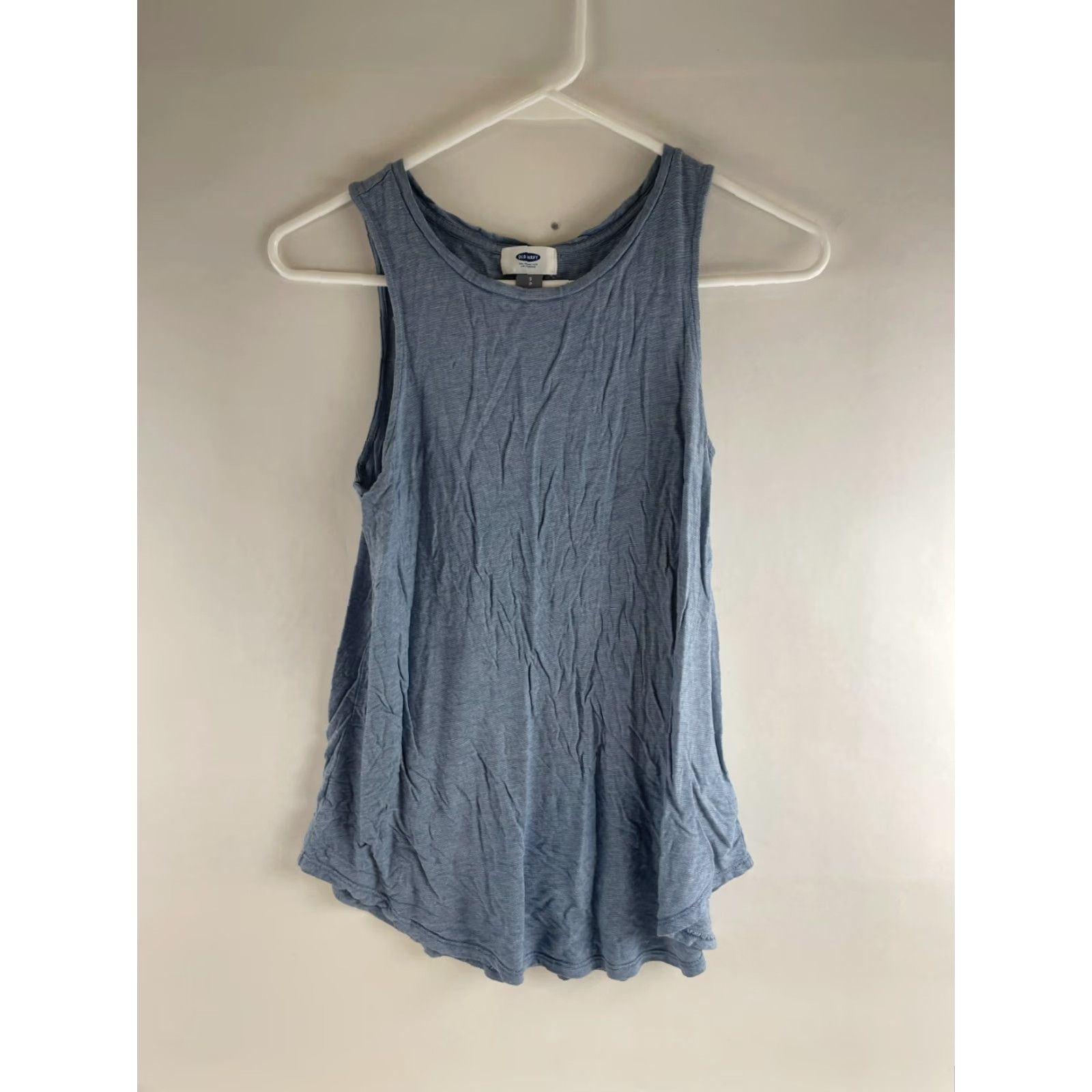 Old Navy Old Navy Tank Top Women’s Size Small Blue White Striped Sleeveless Round Neck Tank Size S / US 4 / IT 40 - 2 Thumbnail