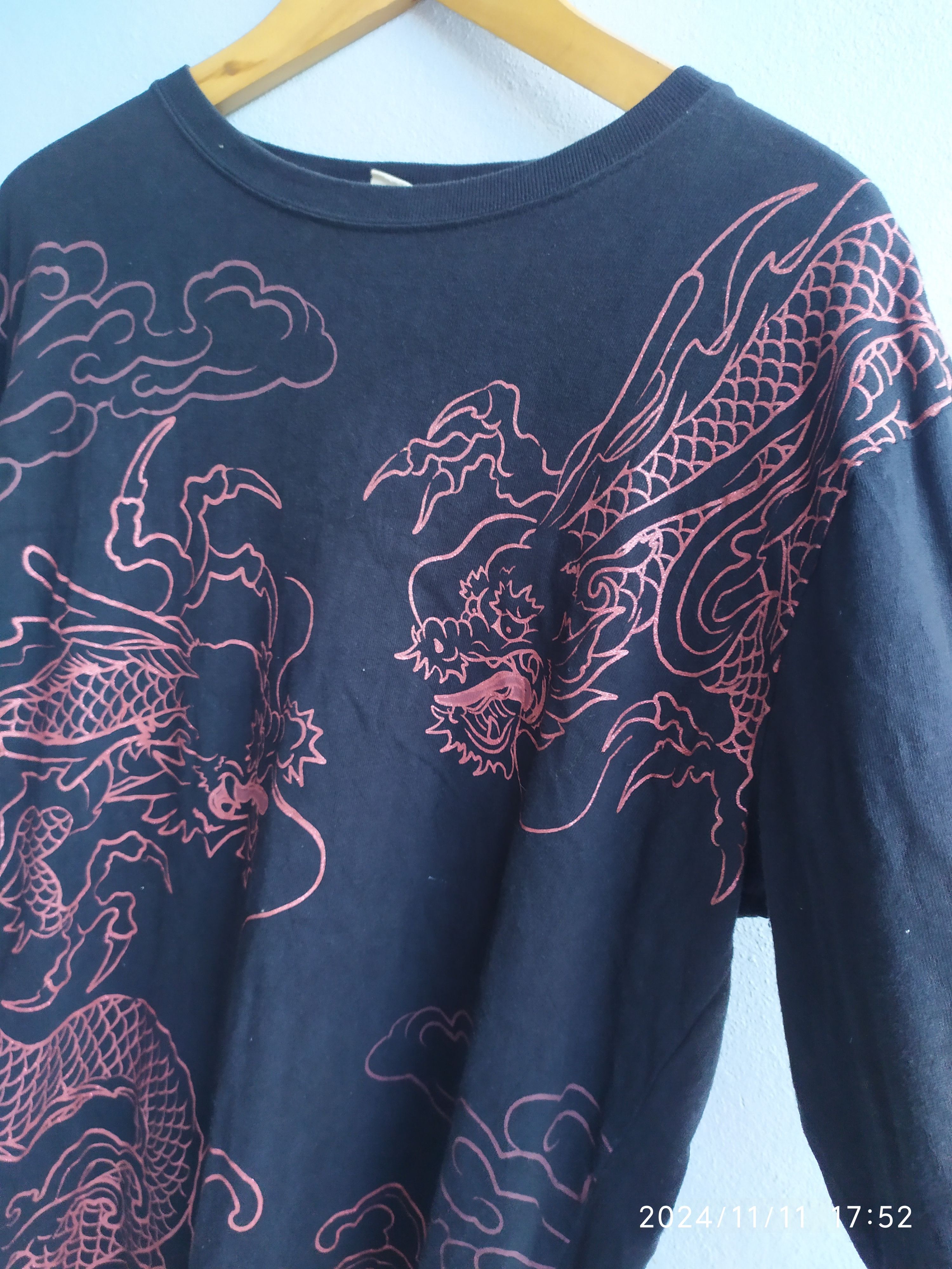 Hysteric Glamour × If Six Was Nine × Japanese Brand Japanese Space Opera Sukajan Yakuza Dragon Tatoo Long Slevee Size US L / EU 52-54 / 3 - 3 Thumbnail