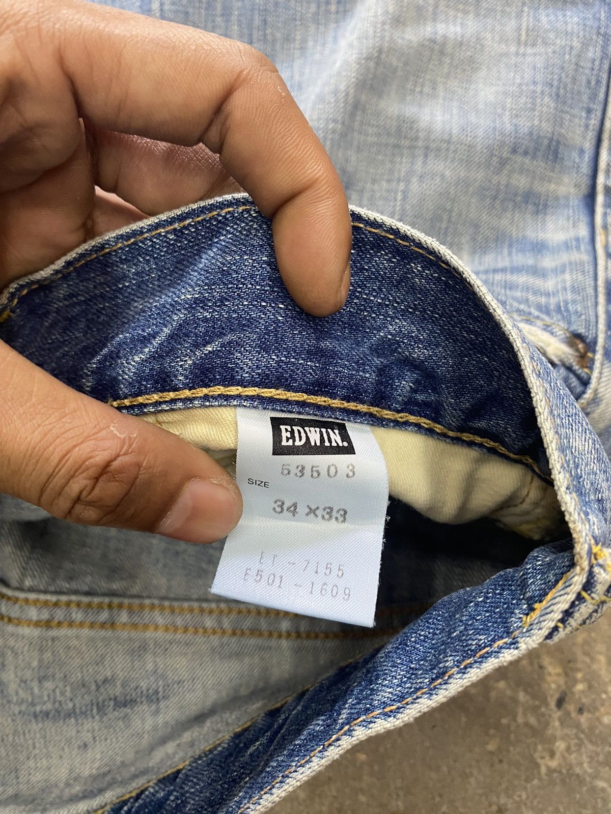 Edwin × Japanese Brand × Vintage Edwin blue jeans wash japanese brand Size US 33 - 8 Thumbnail