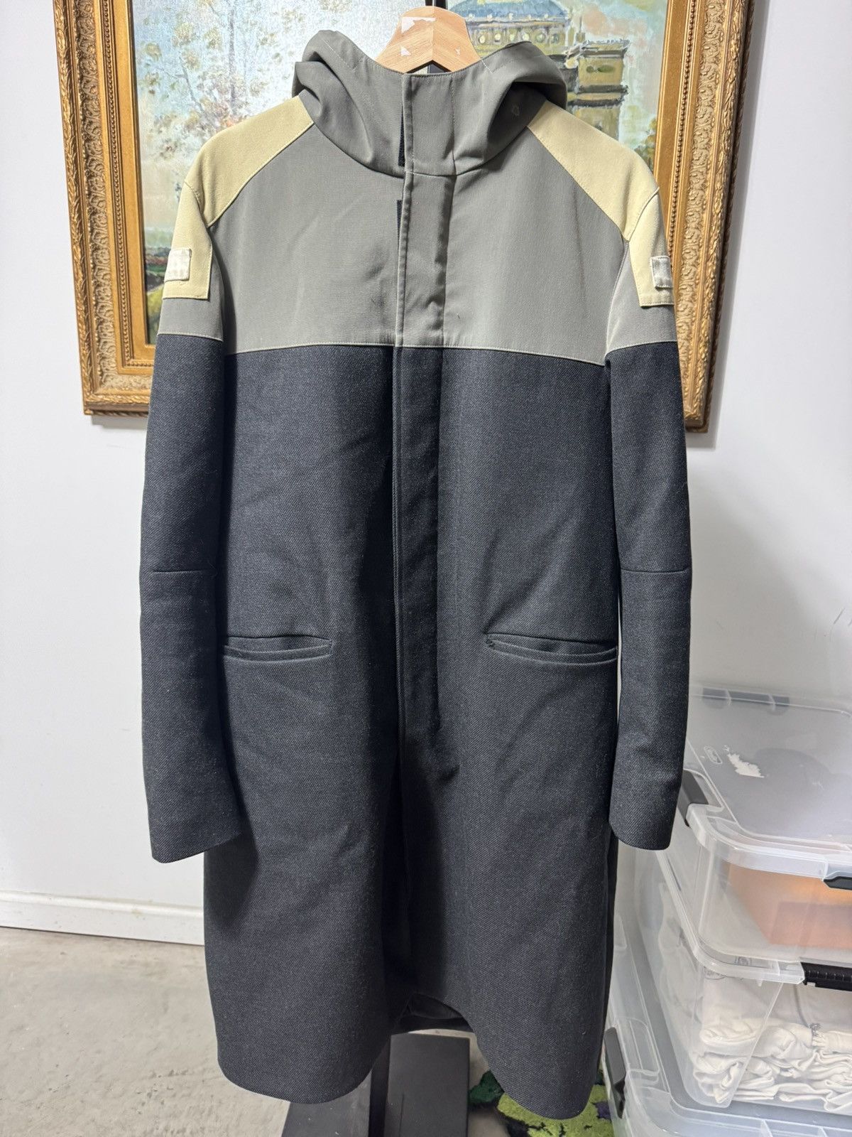 Prada Prada FW 2007 Colorblock Wool Long Coat Size US L / EU 52-54 / 3 - 1 Thumbnail
