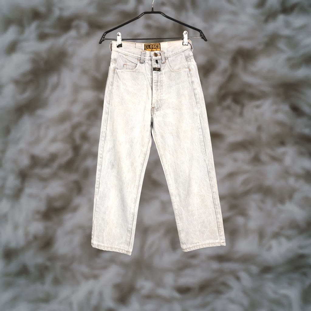 CLOSED Closed Pants Womens 42 Blue Wide Jeans Cotton Women Size Cropped Size 28" / US 6 / IT 42 - 1 Thumbnail
