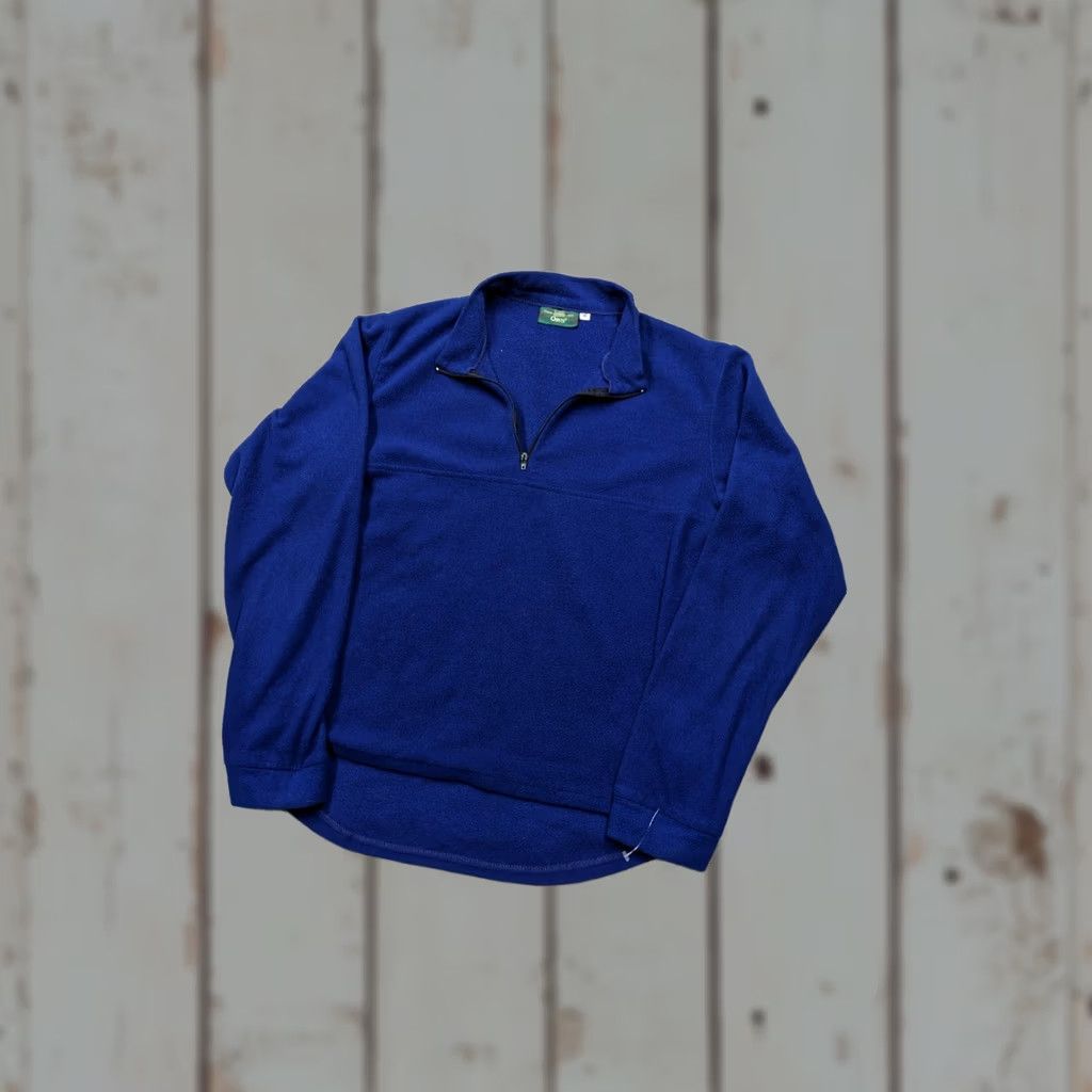 Orvis VINTAGE ORVIS USA MADE Jacket Fleece Quarter Zip Pullover Blue Mens Medium Size US M / EU 48-50 / 2 - 1 Thumbnail