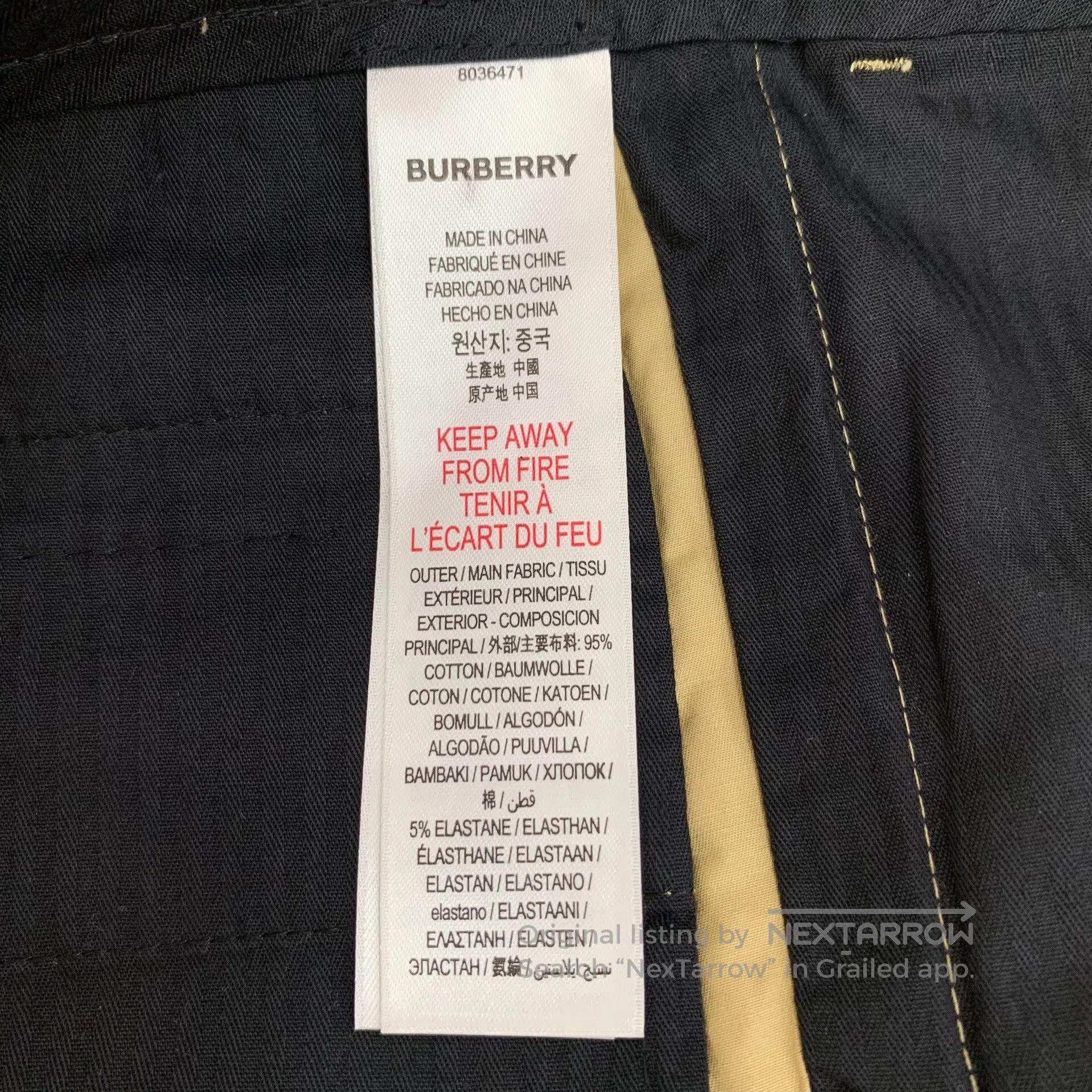 Burberry Burberry Brown Five-pointed Star TB Letter Embroidered Cot Size US 27 - 6 Thumbnail