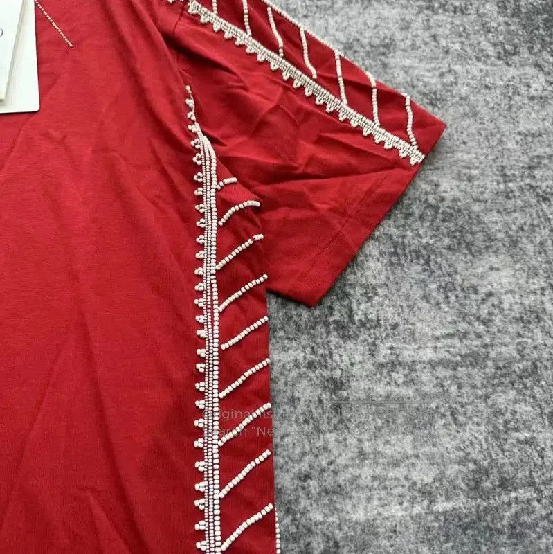 Valentino Valentino Red Cotton T-Shirt with Embellishments . Size L / US 10 / IT 46 - 5 Thumbnail