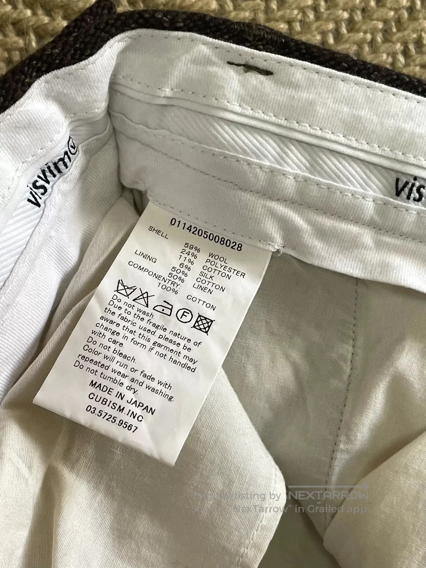 Visvim visvim cornell slacks in melange wool. Size US 39 - 9 Thumbnail