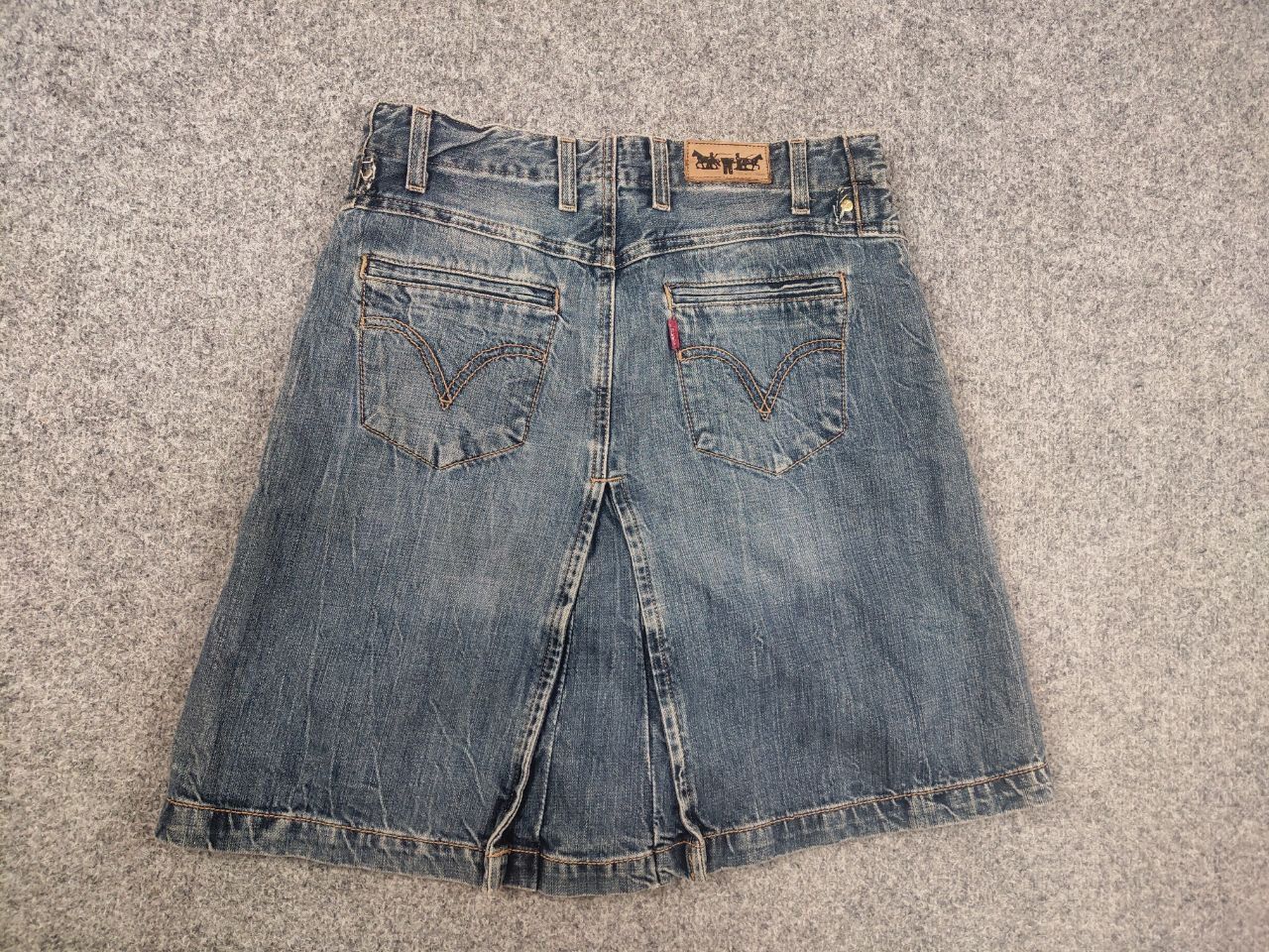 Levi's Vintage Levi's Y2K Style A-Line Deconstructed Denim Skirt Size 29" - 6 Thumbnail