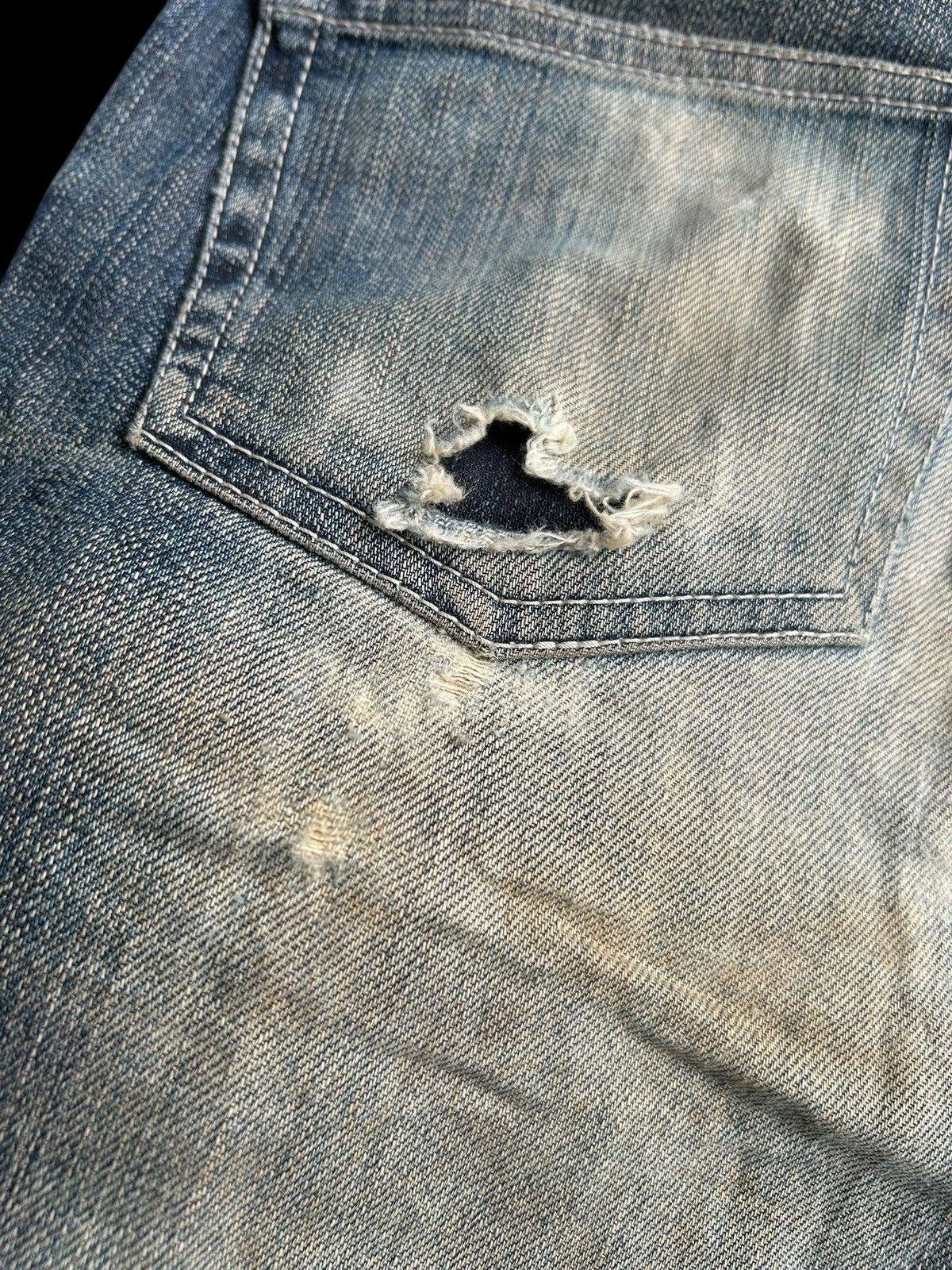 If Six Was Nine × Japanese Brand × Le Grande Bleu (L.G.B.) 🔥FLARE🔥 RUSTY MADE IN JAPAN Distressed Denim Size US 29 - 19 Thumbnail