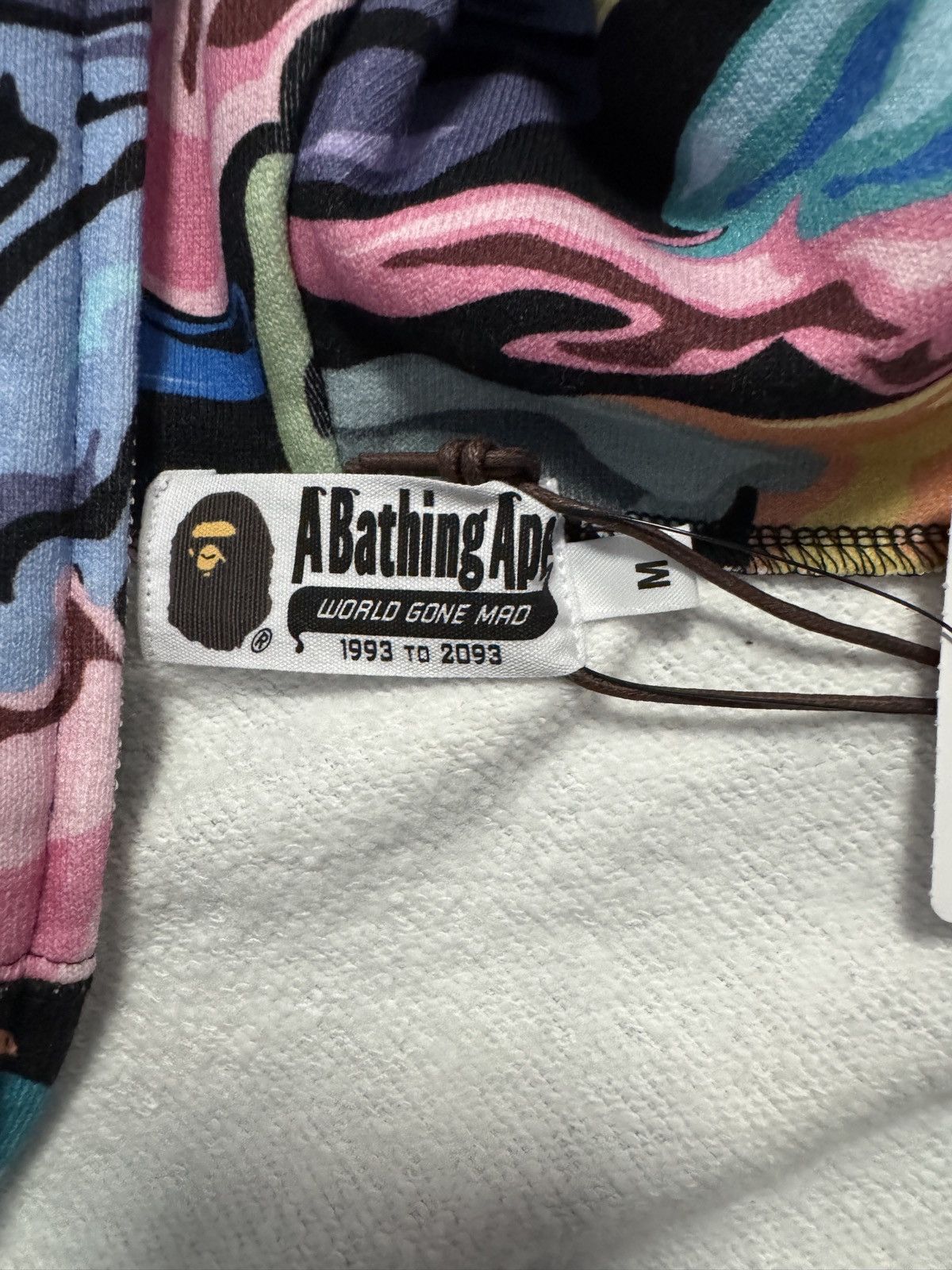Bape BAPE Multicolor Shark WGM Full Zip Hoodie (Black Base) Size US M / EU 48-50 / 2 - 5 Thumbnail