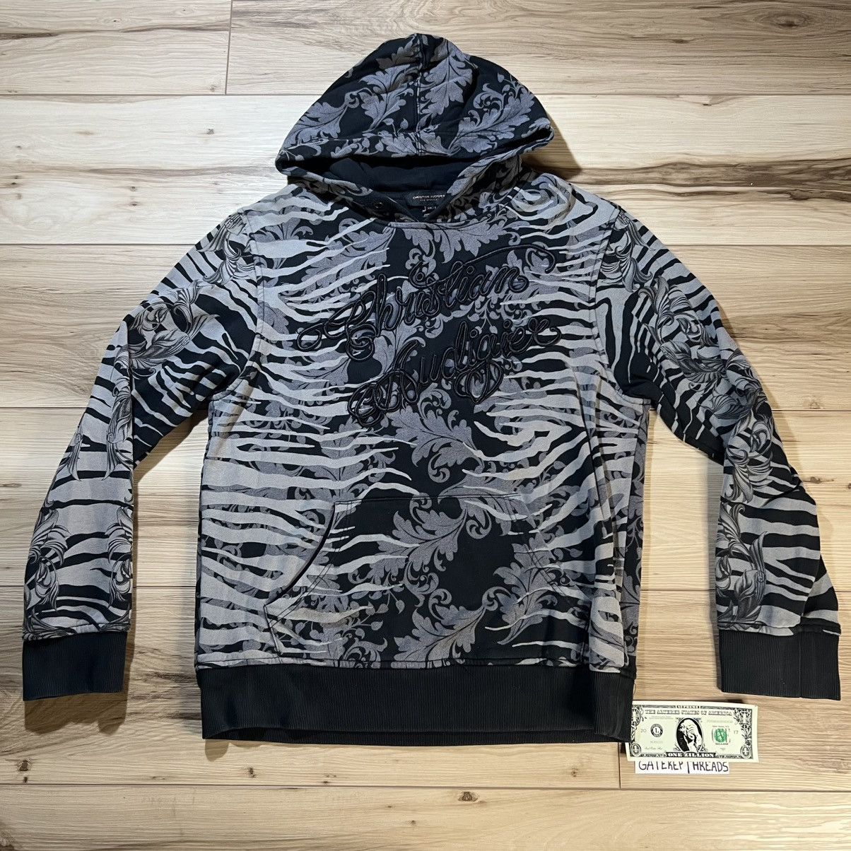 Christian Audigier Christian Audigier Tiger Camo Pullover Hoodie AOP Size XL / US 12-14 / IT 48-50 - 1 Thumbnail
