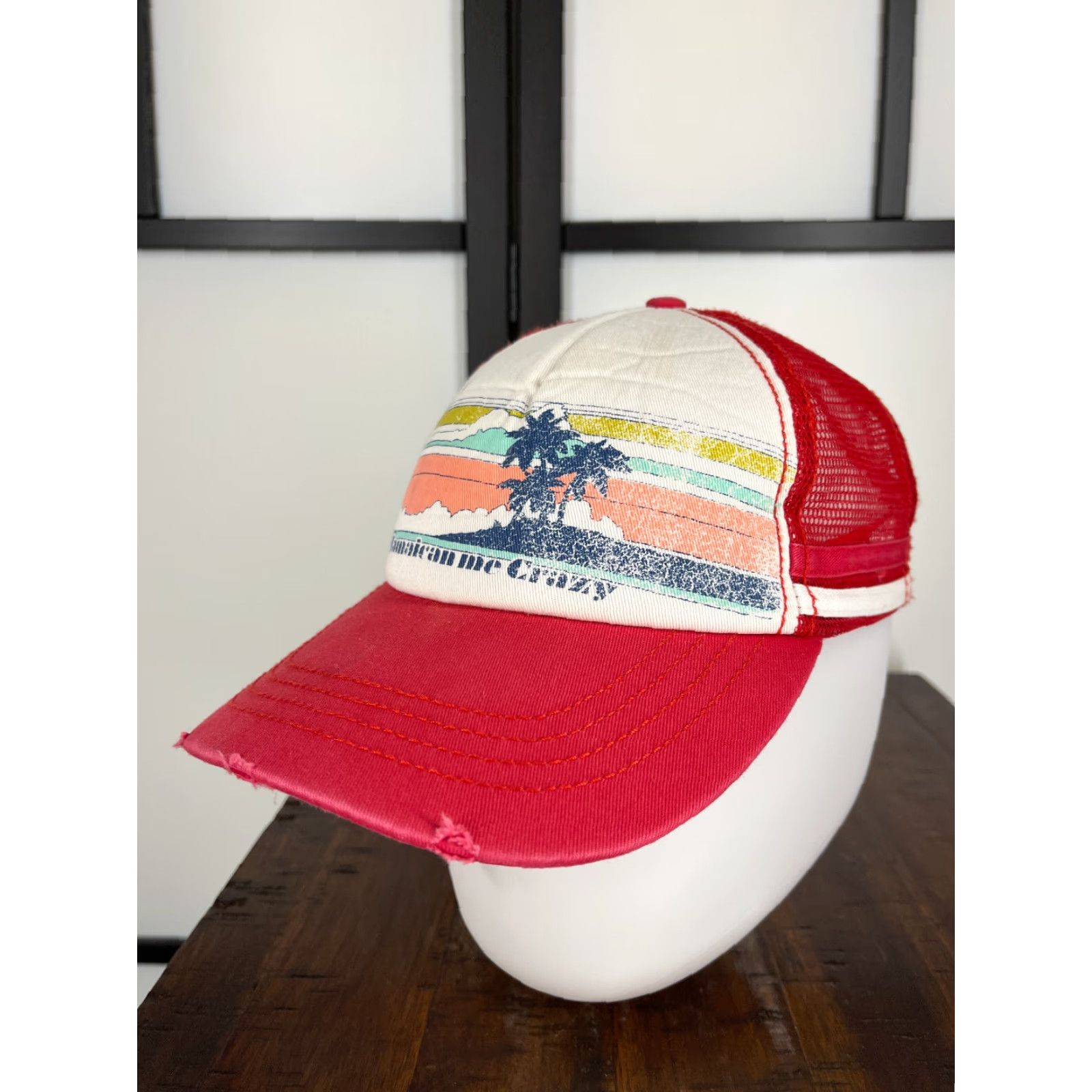 Billabong Billabong Hat Cap Snap Back Adult Pink Jamaican Me Crazy Nylon Blend Beach Palm Size ONE SIZE - 4 Thumbnail