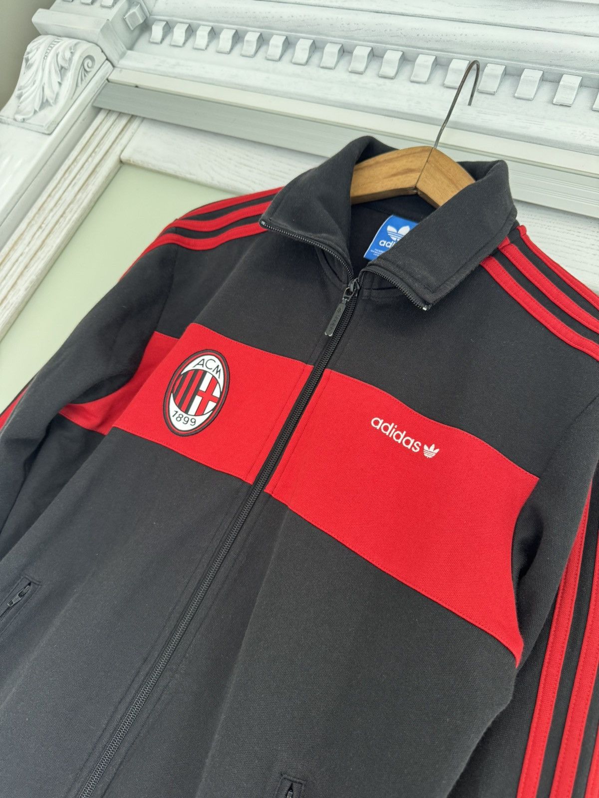 Adidas Milan 2012-2013 Soccer Track Jacket Footaball Kit Shirt Size US M / EU 48-50 / 2 - 6 Thumbnail