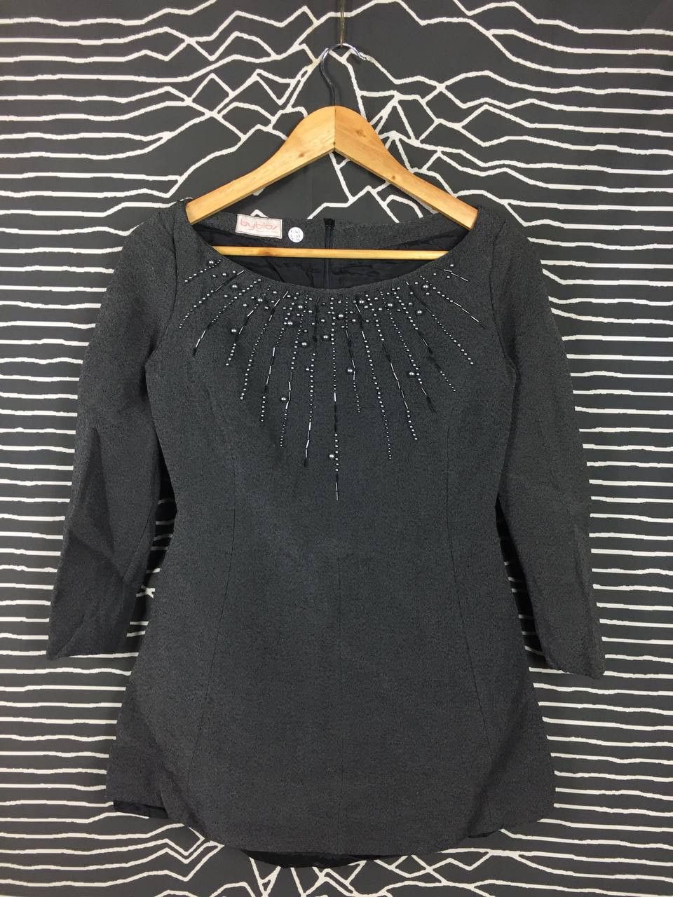 Byblos Vtg Byblos Made In Italy Wool Mini Dress Size XS / US 0-2 / IT 36-38 - 2 Thumbnail