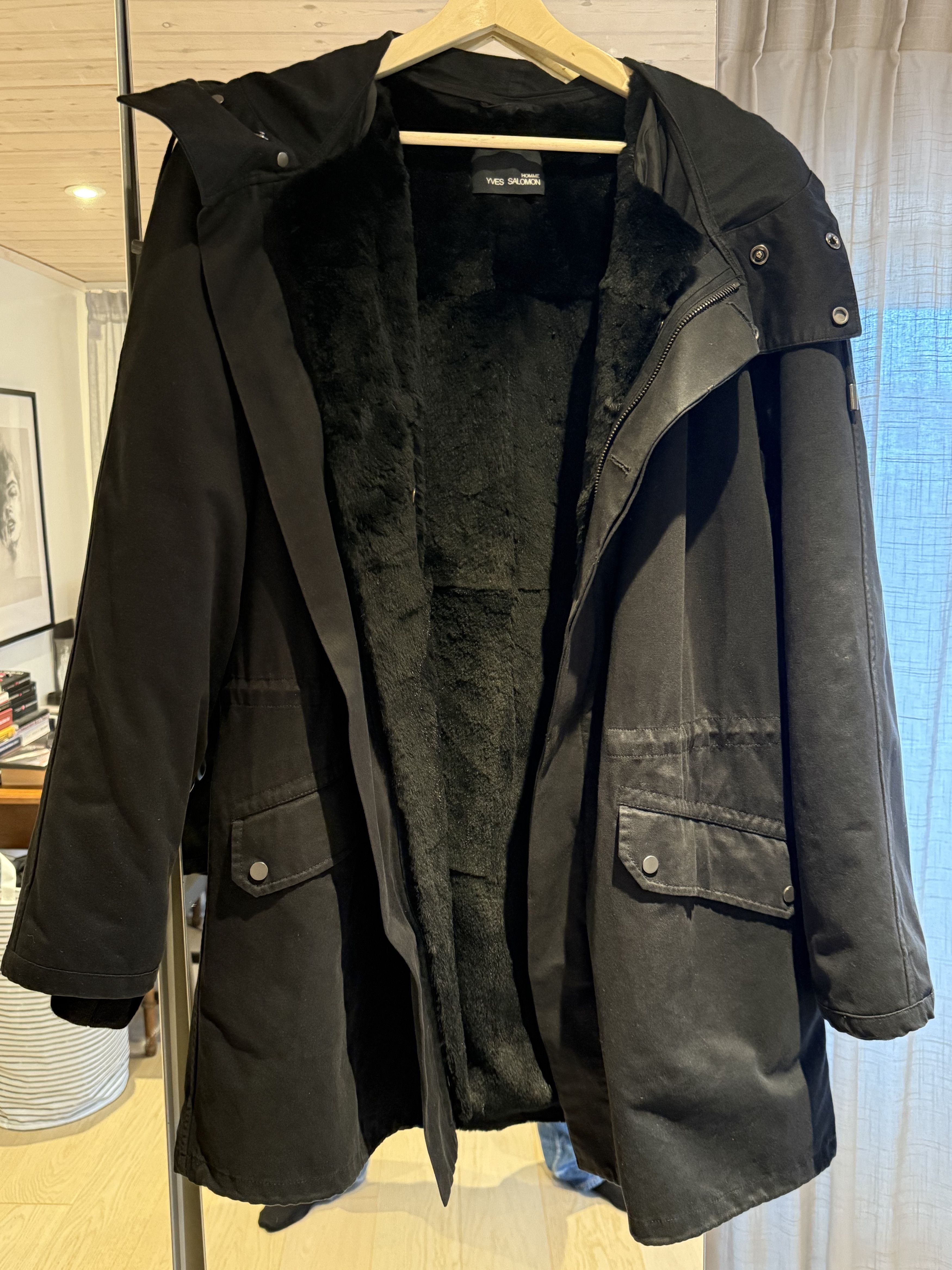 Yves Salomon Yves Salomon Black Rabbit Fur Lined Parka Size US L / EU 52-54 / 3 - 1 Thumbnail