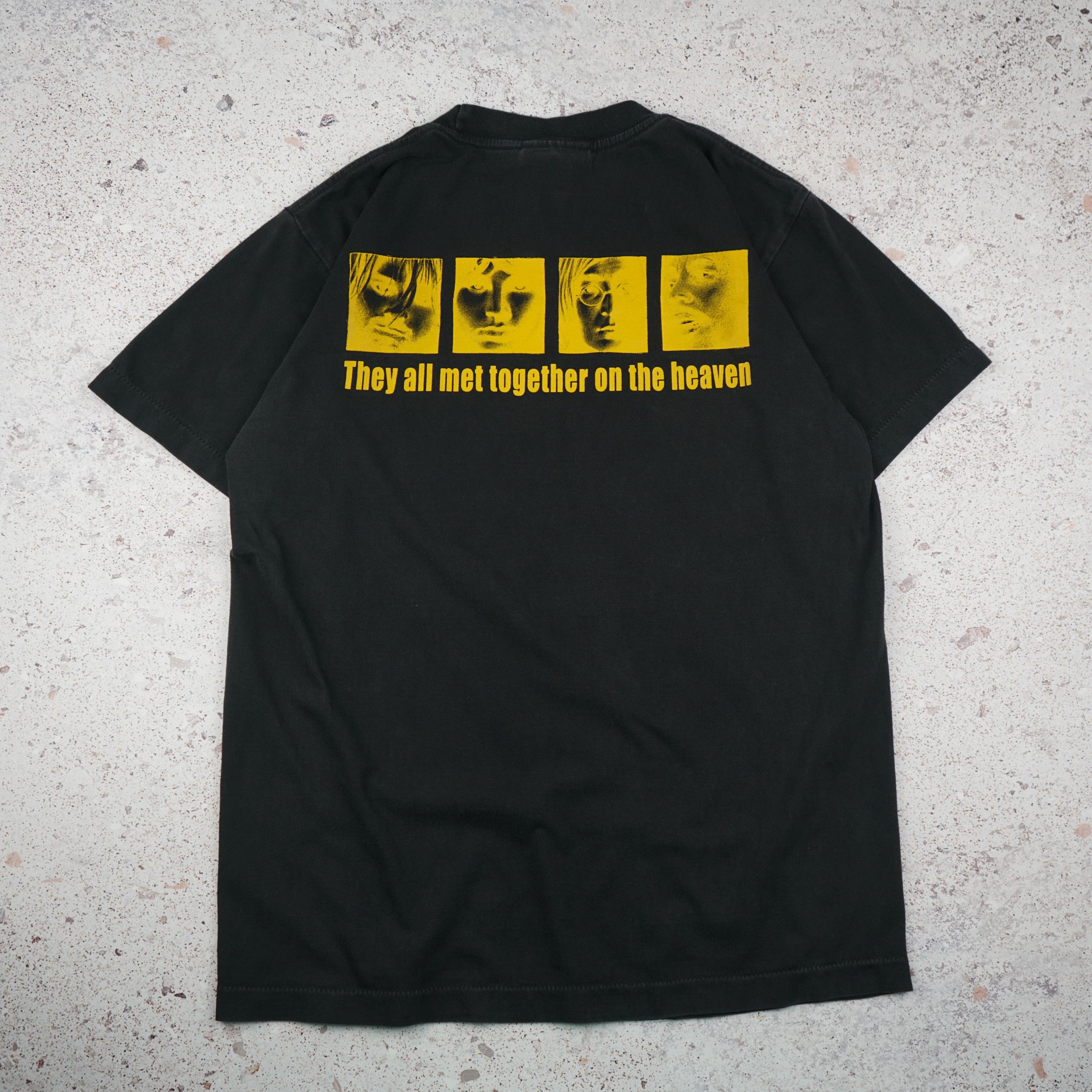 Band Tees × Vintage Vintage Cobain Morrison Lennon Marley T Shirt Size US S / EU 44-46 / 1 - 5 Thumbnail