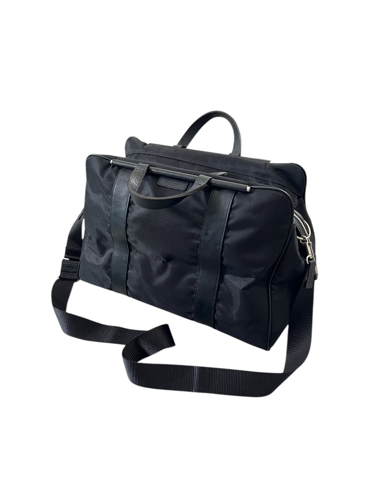 Yohji Yamamoto Vintage Yohji Yamamoto Y’SACCS Boston Bag Leather Trim Size ONE SIZE - 2 Thumbnail