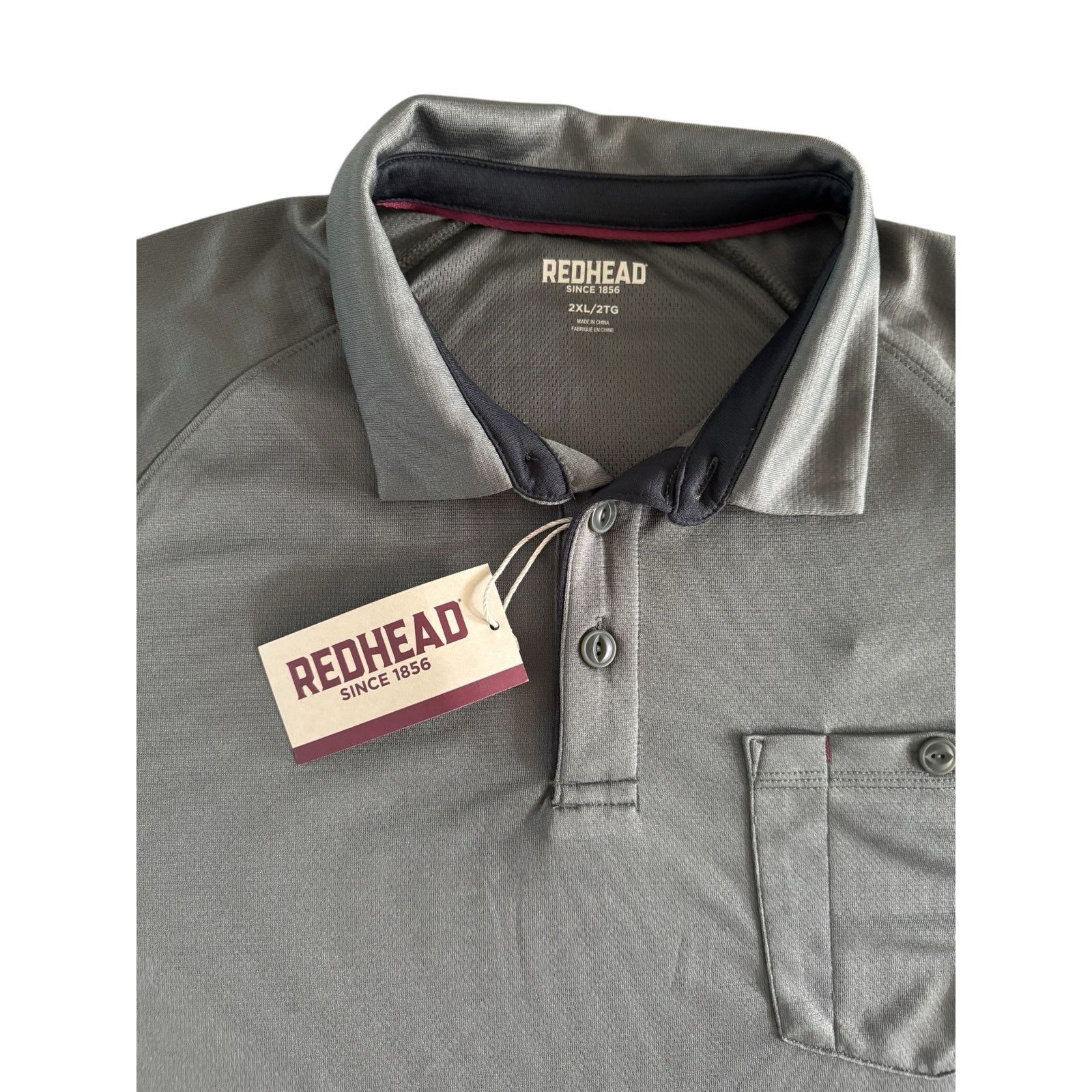 Redhead RedHead Pro Series Polo 2XL Short Sleeve Performance Golf Size US XXL / EU 58 / 5 - 4 Thumbnail