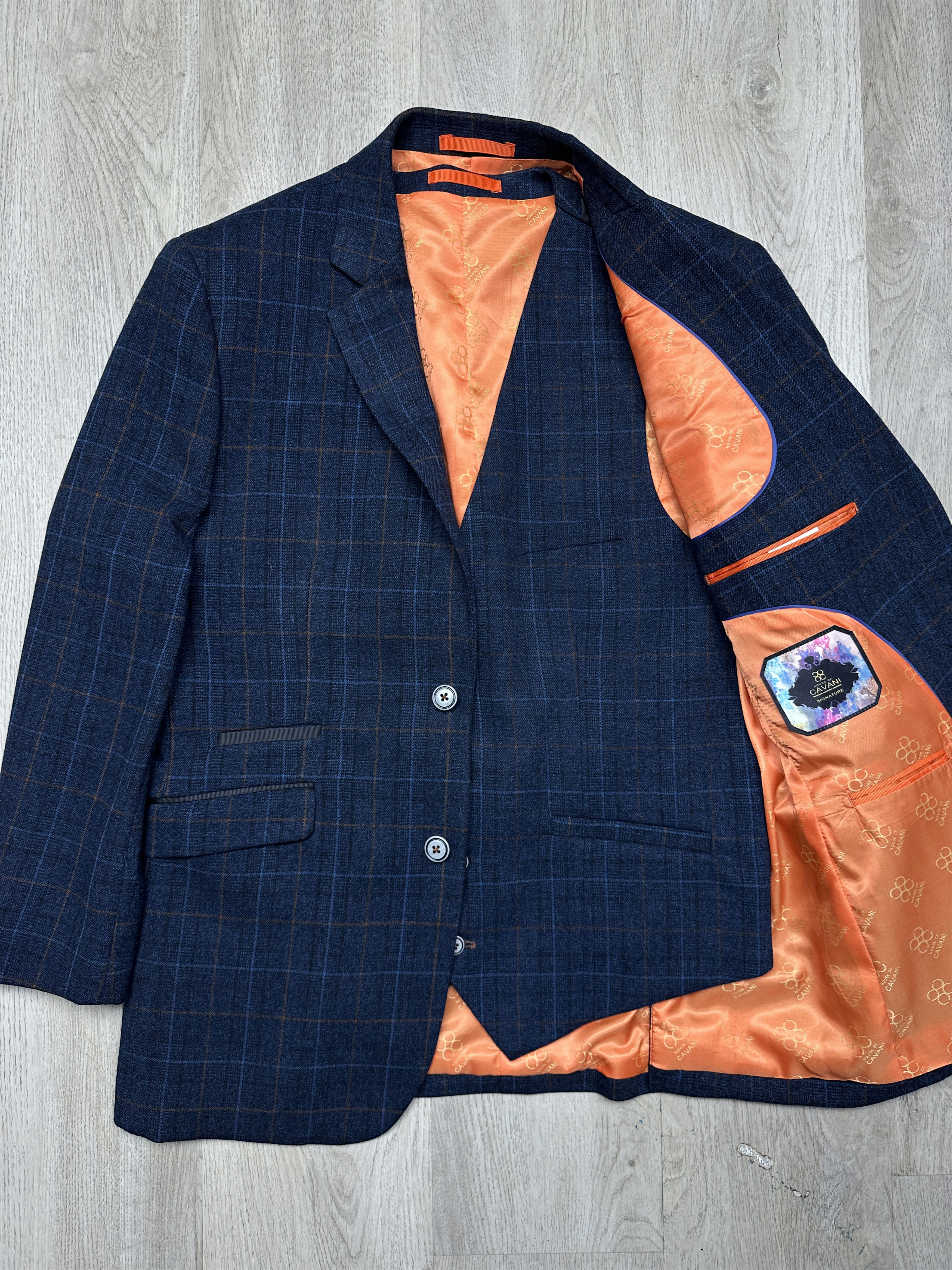 Other Cavani Mens 3 Piece Suit Blazer + Vest + Pants Size 40R - 3 Thumbnail