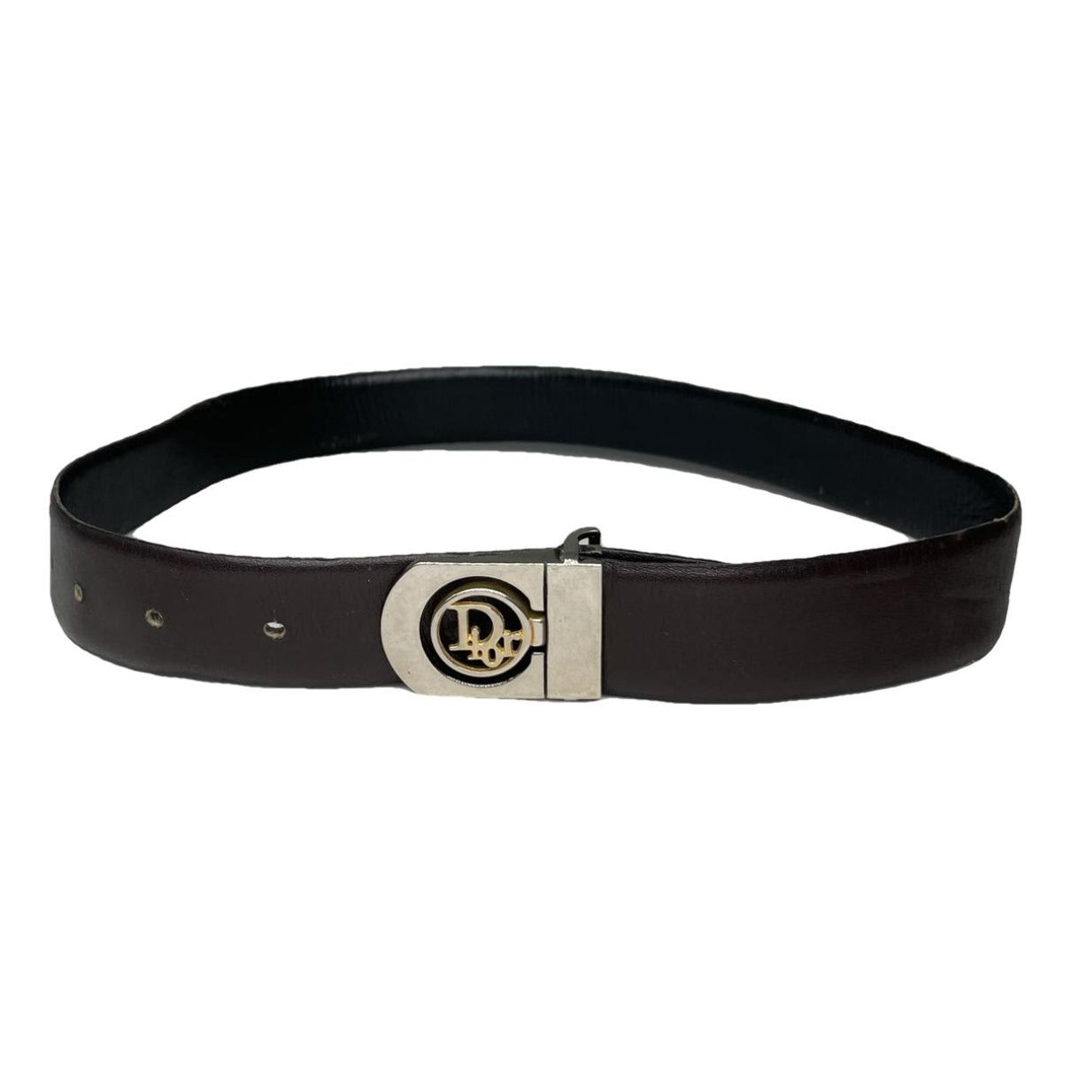Dior Saddle Brown Leather Belt Size ONE SIZE - 1 Thumbnail