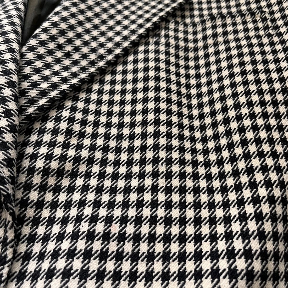 Yves Saint Laurent Yves Saint Laurent Vintage Houndstooth Over Coat Size M / US 6-8 / IT 42-44 - 2 Thumbnail