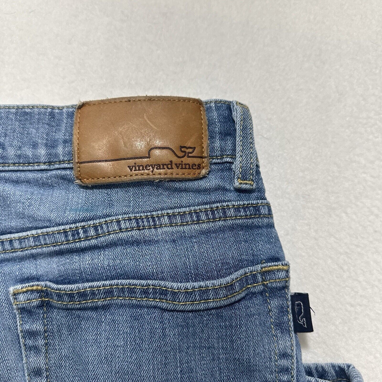 Vineyard Vines Vineyard Vines 28x30 Blue Skinny Jeans Denim Paint Stained Size 28" / US 6 / IT 42 - 15 Thumbnail