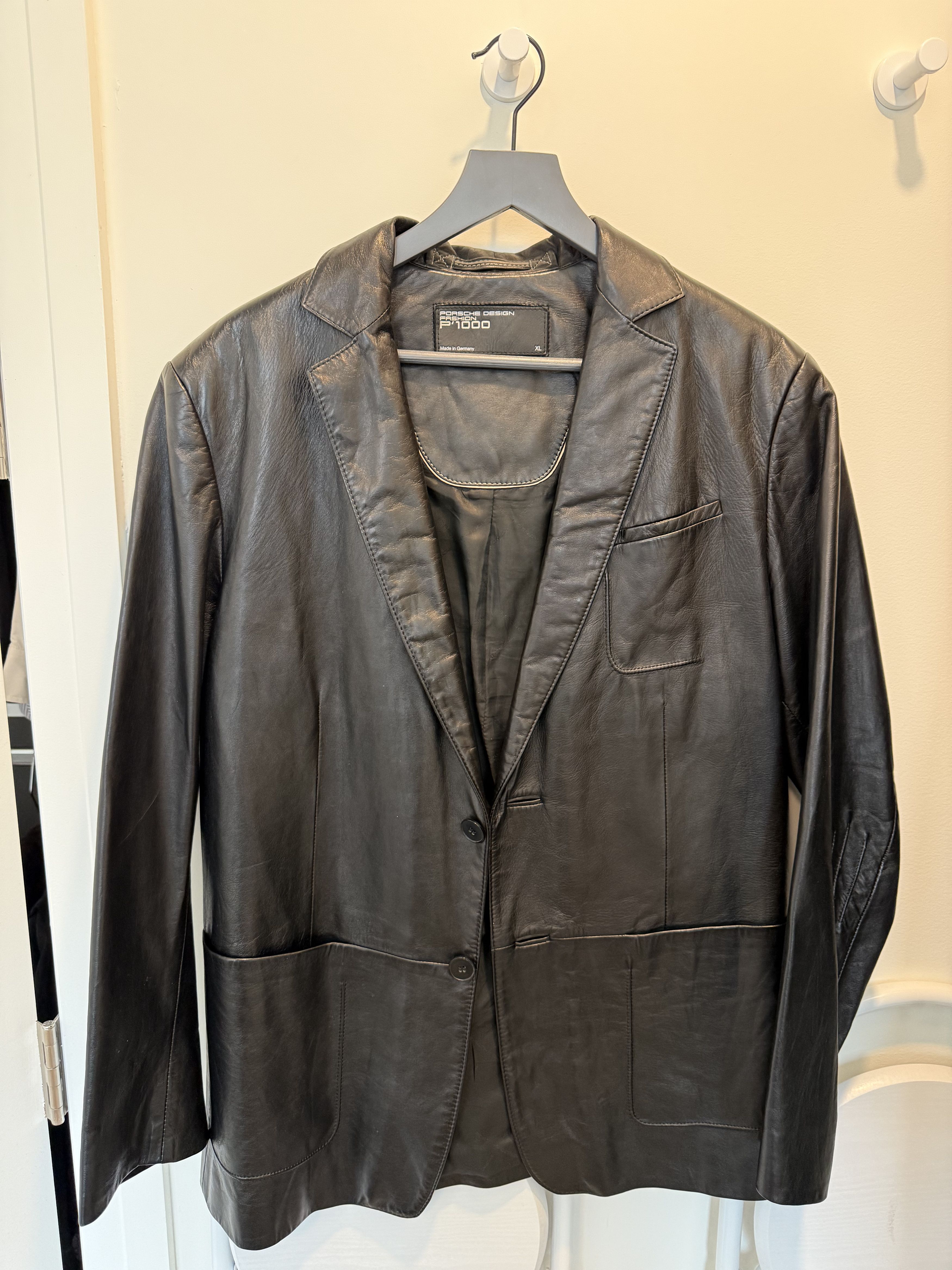 Porsche Design Porsche Design Mens Leather Blazer Style Jacket Size US XL / EU 56 / 4 - 2 Thumbnail