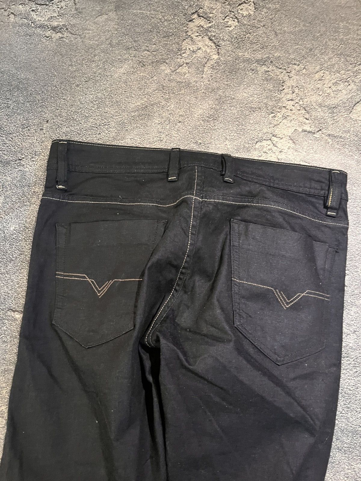 Diesel Diesel Destroyed Underground Jean / Archive Slim Vintage Y2K Size US 31 - 6 Thumbnail
