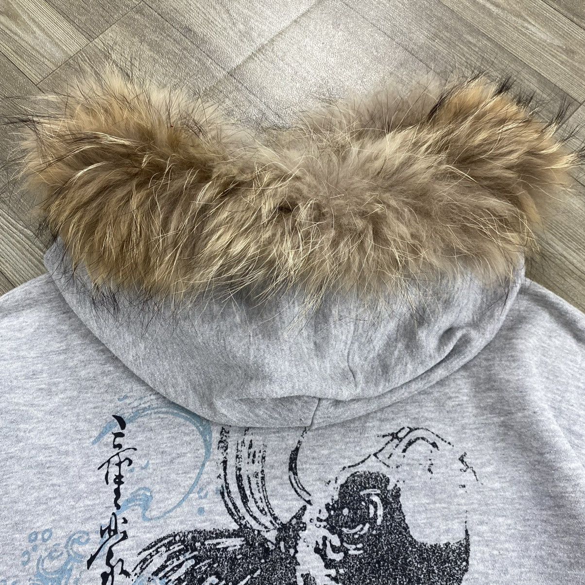 Japanese Brand 2000s Bullet Noise Koi Kmrii Lgb Goa Ifsixwasnine Fur Hoodie Size US L / EU 52-54 / 3 - 10 Thumbnail