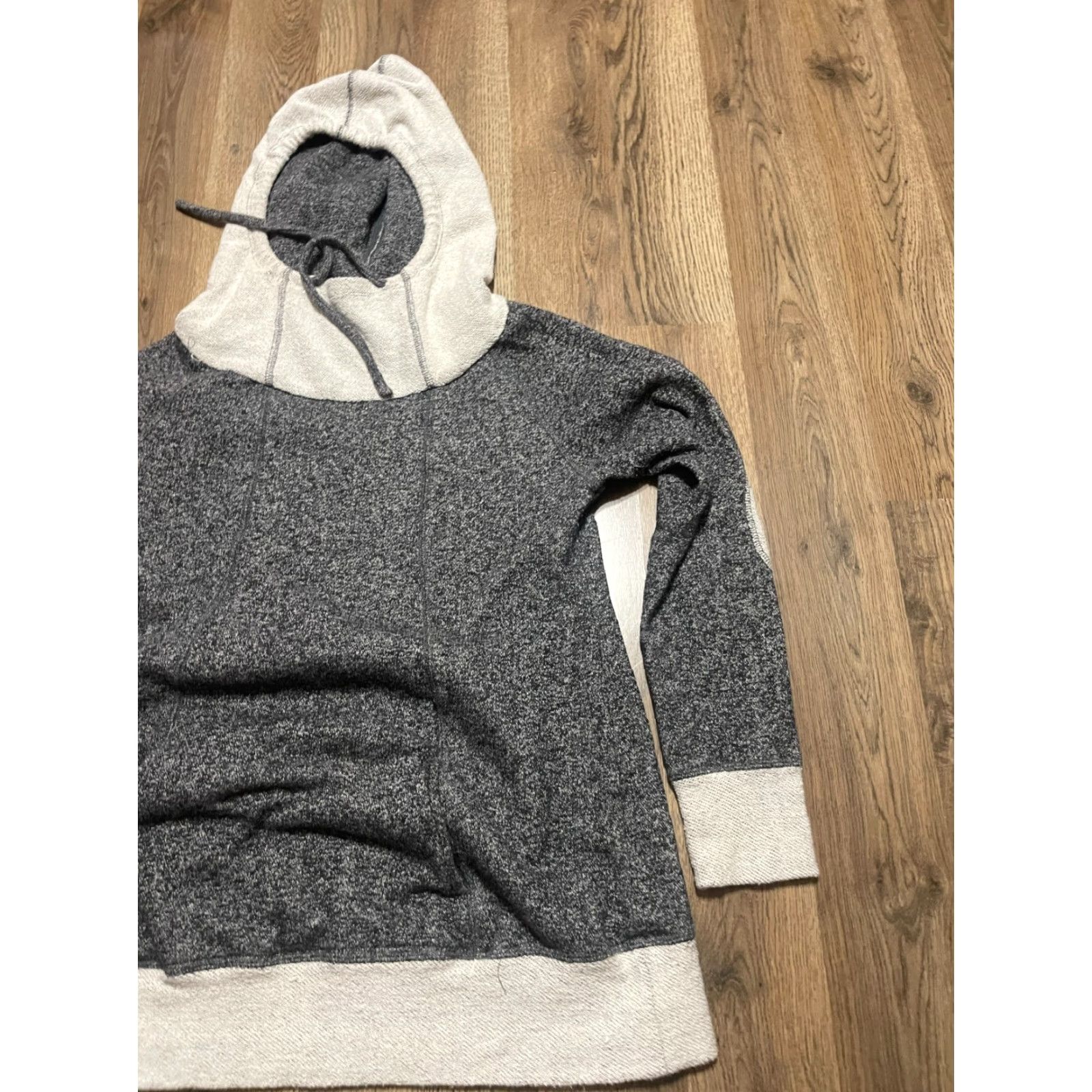 Vintage MOMO Hoodie Women's Maternity Small Gray Black Pullover Long Sleeve Size S / US 4 / IT 40 - 4 Thumbnail