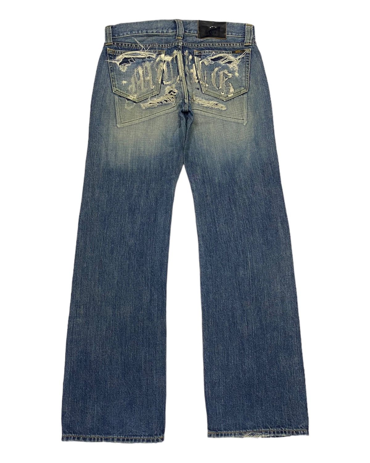 Hysteric Glamour × Japanese Brand GRAIL🔥MTRL 🇯🇵 DISTRESS DENIM JEANS MATERIAL GIRL JEANS Size US 32 / EU 48 - 1 Thumbnail