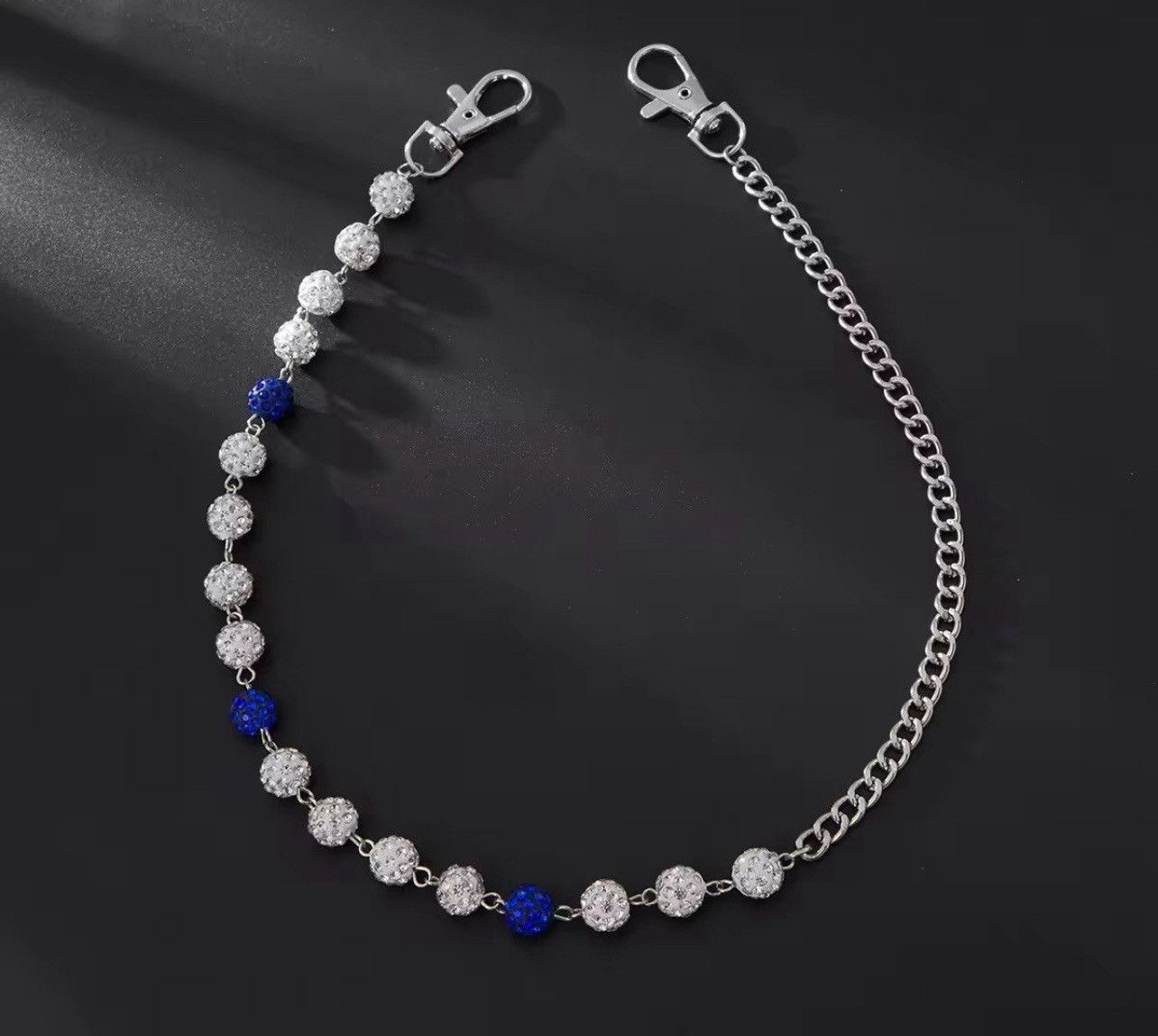 Jewelry Rhinestone Round Ball Pants Chain Size ONE SIZE - 1 Thumbnail