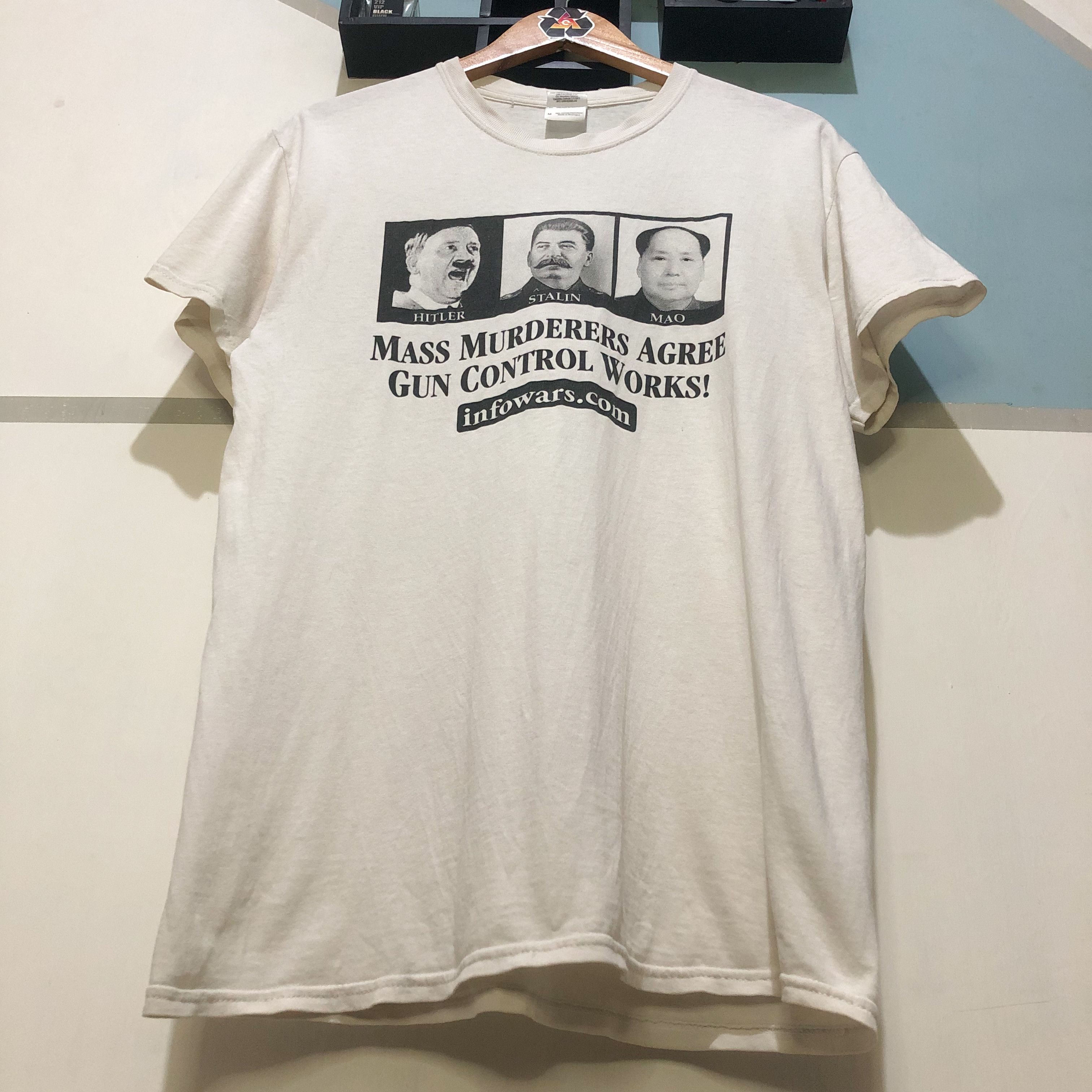 Vintage RARE Vintage Mass Murderers Agree Gun Control Works! T-Shirt Size US M / EU 48-50 / 2 - 4 Thumbnail