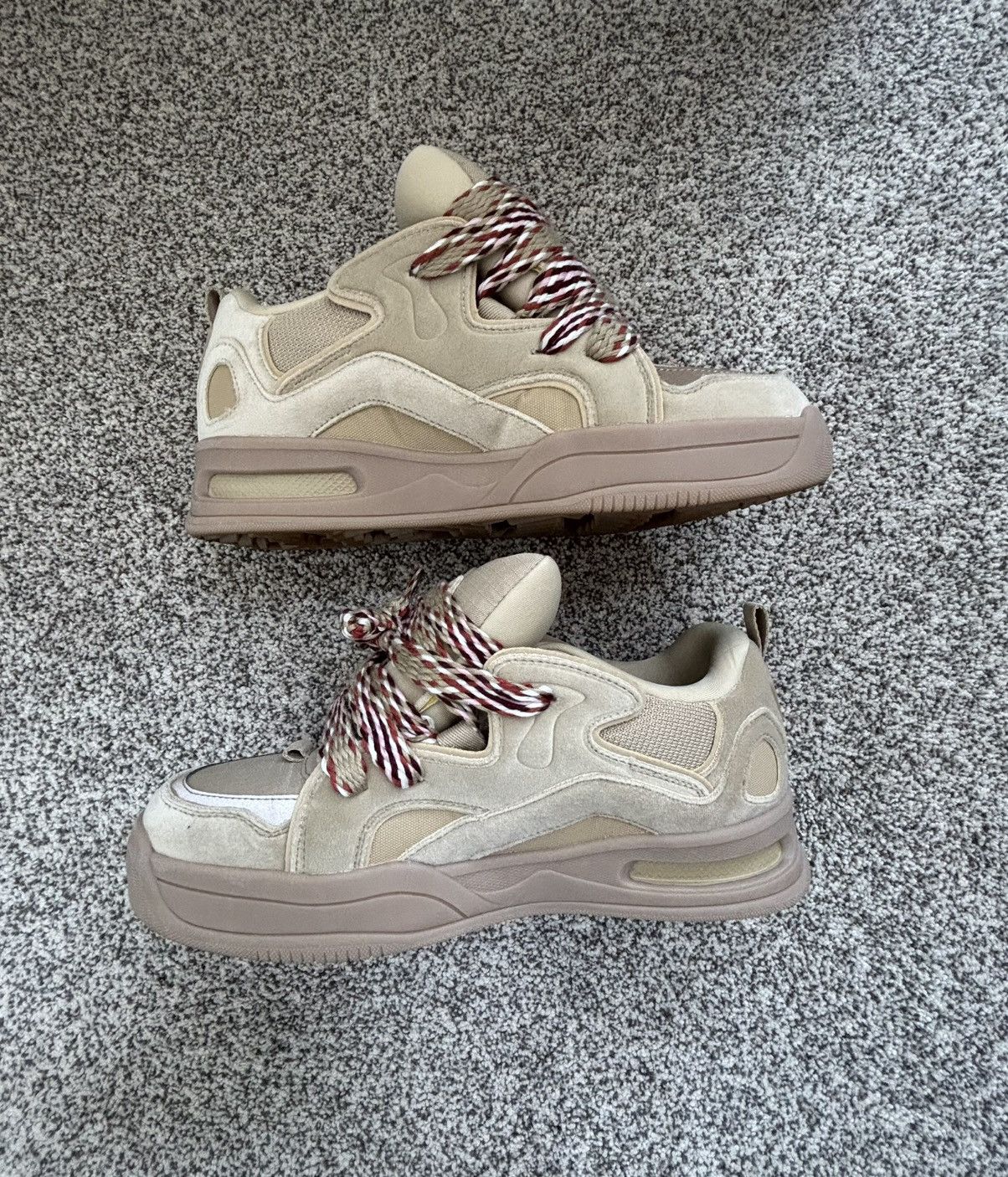 Zara Zara Men's Cream and Tan Trainers Size US 10 / EU 43 - 2 Thumbnail