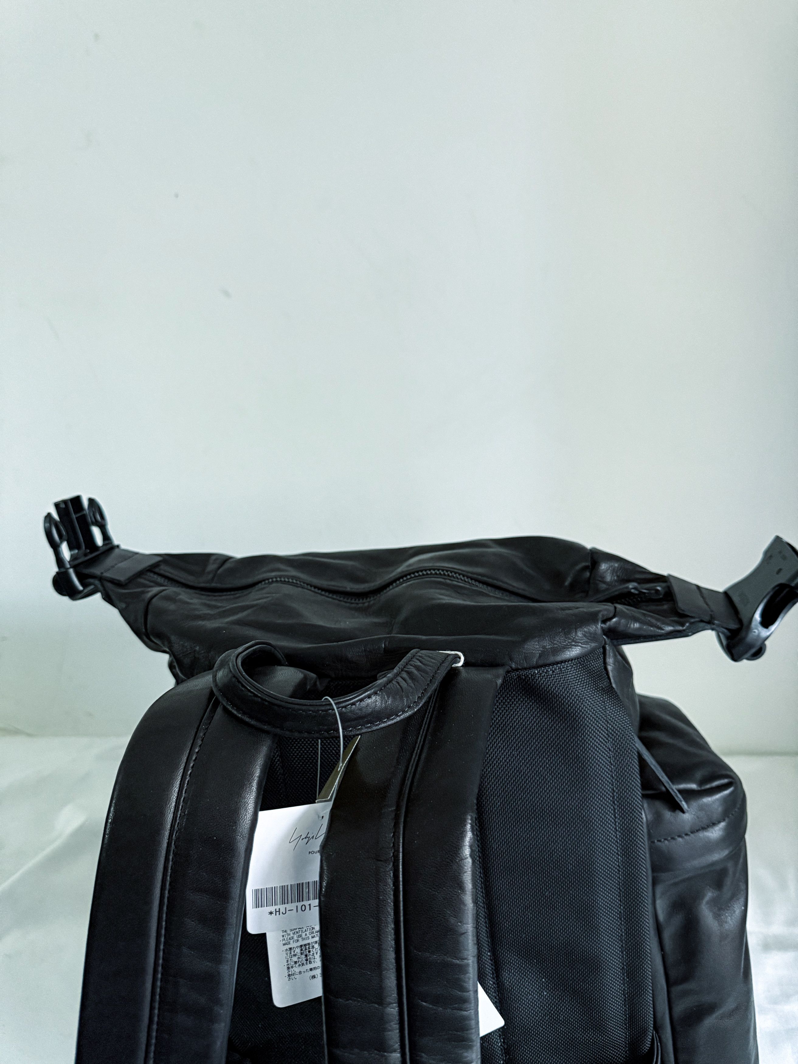 Yohji Yamamoto Horse Leather Multiple-Pocket Backpack Size ONE SIZE - 8 Thumbnail
