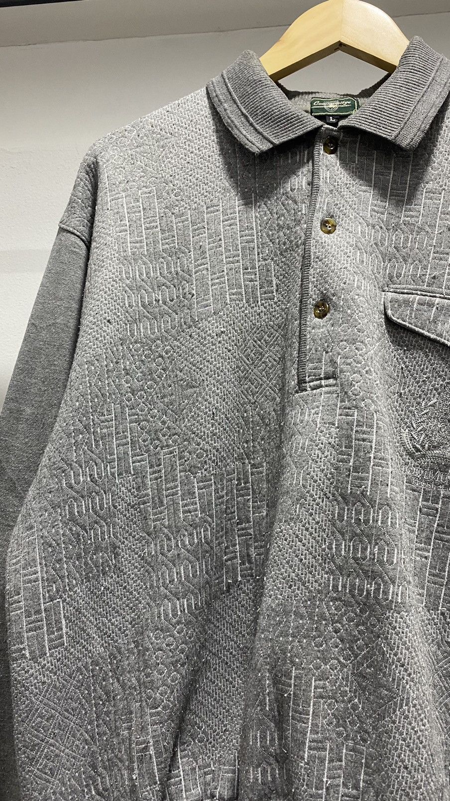 Japanese Brand × Vintage Vintage 3D Collar Sweatshirt 80s Size US L / EU 52-54 / 3 - 6 Thumbnail
