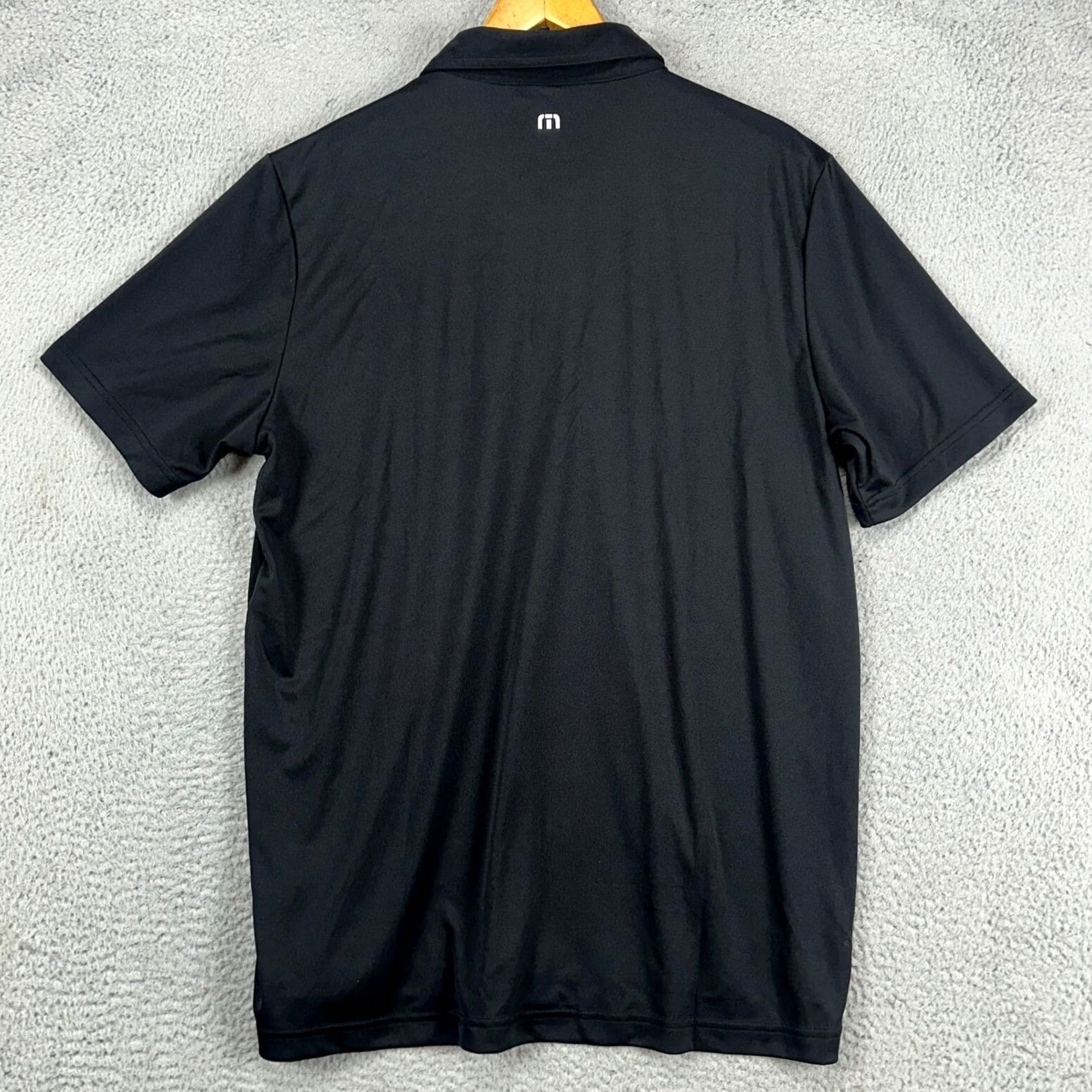 TravisMathew Travis Mathew Golf Polo XL Black Athletic Logo Short Sleeve Mens Size US XL / EU 56 / 4 - 3 Thumbnail