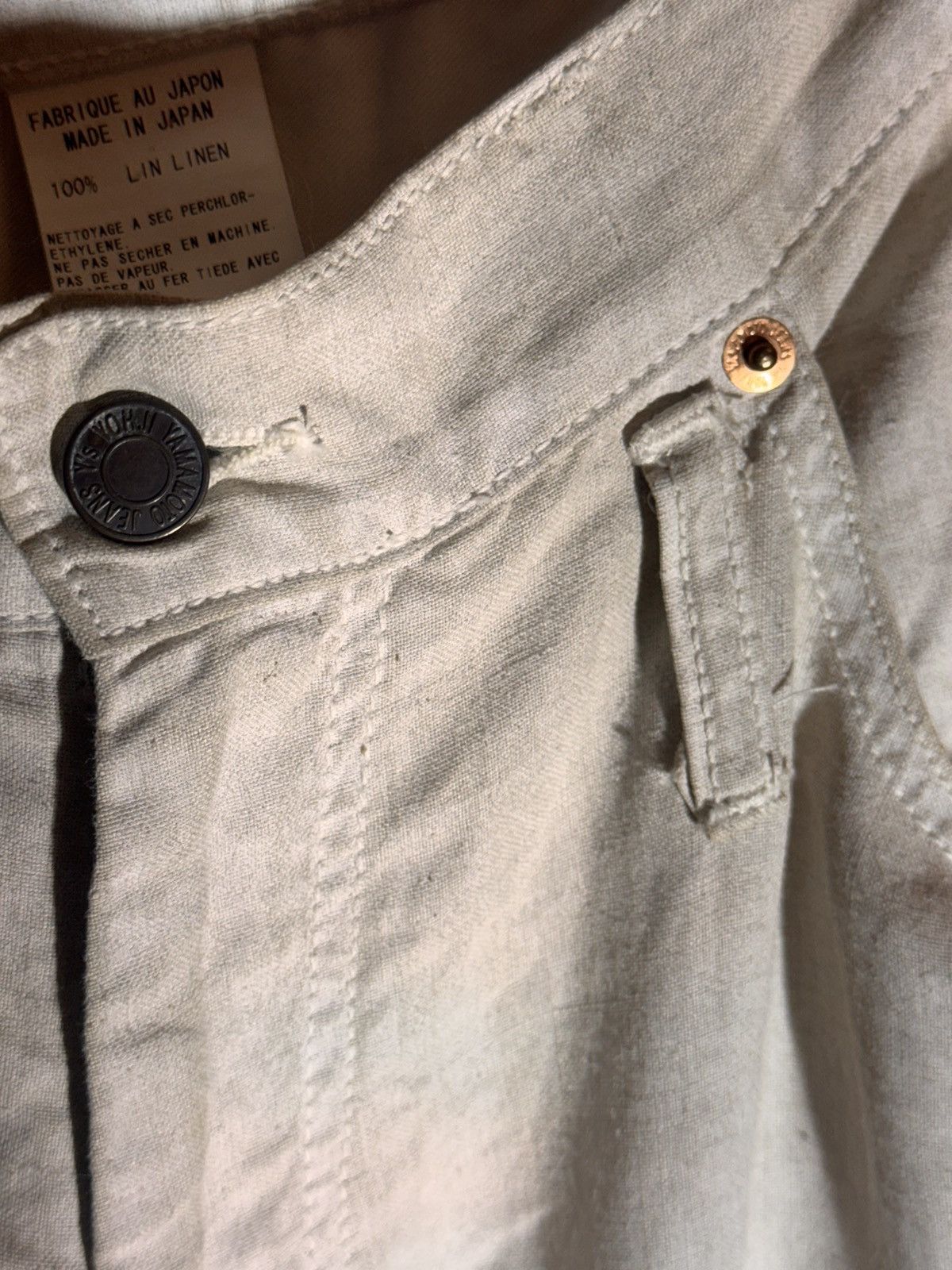 Yohji Yamamoto vintage asymetrical yohji yamamoto linen pants 3 jp Size 28" / US 6 / IT 42 - 11 Thumbnail