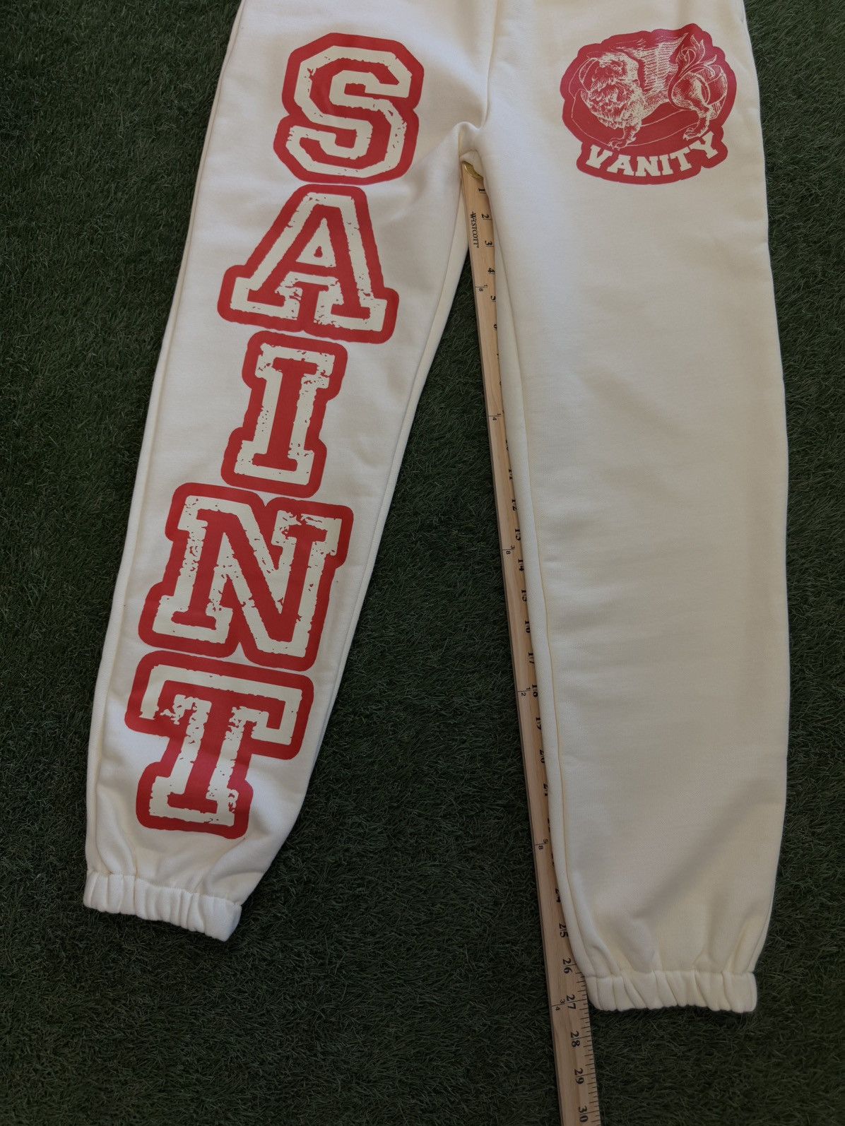 Saint Vanity Saint Vanity Sweatpants Red Cream Size S (NEW) Size US 28 / EU 44 - 9 Thumbnail