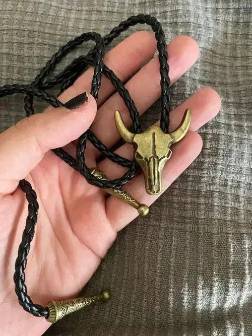 Cowboy Equipment Adjustable Rope Bolo Tie Size ONE SIZE - 2 Thumbnail