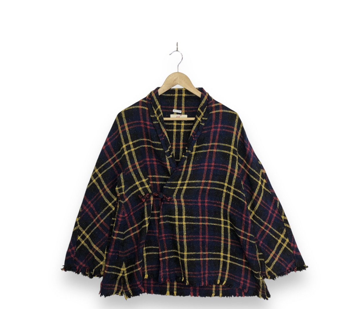 45rpm 45 RPM Tartan Pleated Knitt Cardigan Outerwear Size US M / EU 48-50 / 2 - 1 Thumbnail