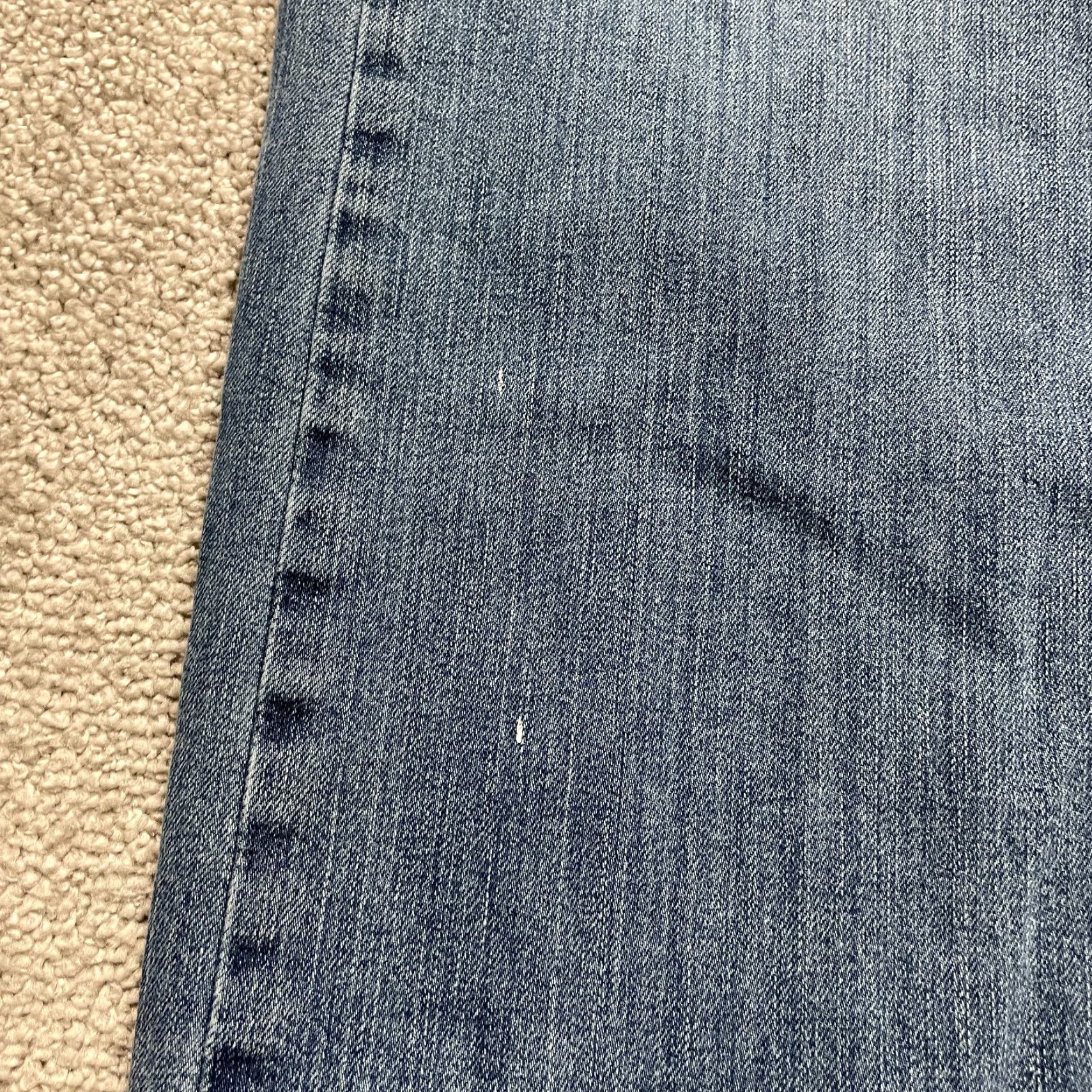 Carhartt Carhartt Jeans Mens 36x33 Blue Dark Wash Relaxed Fit Straight Denim Rugged Flex Logo USA Size US 36 / EU 52 - 5 Thumbnail