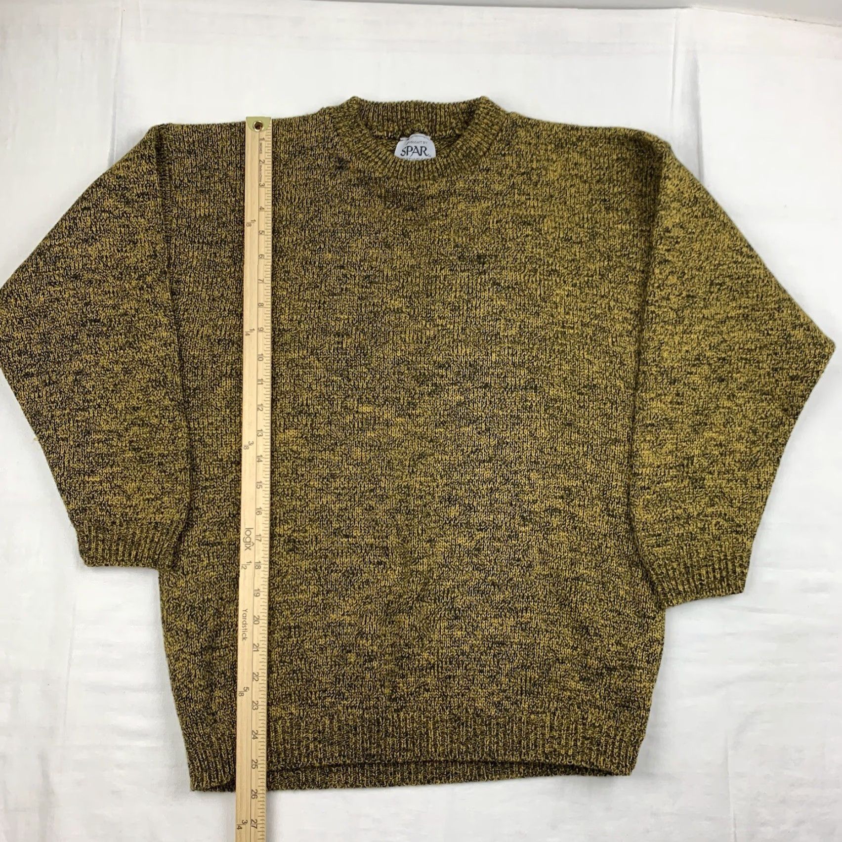 Vintage VINTAGE Spar Sweater Womens M Yellow Pullover 80s 90s Made In USA Shirt Womens Medium Yellow 90s 80s Spar Knitwear Crew Neck Long Sleeve Size M / US 6-8 / IT 42-44 - 4 Thumbnail