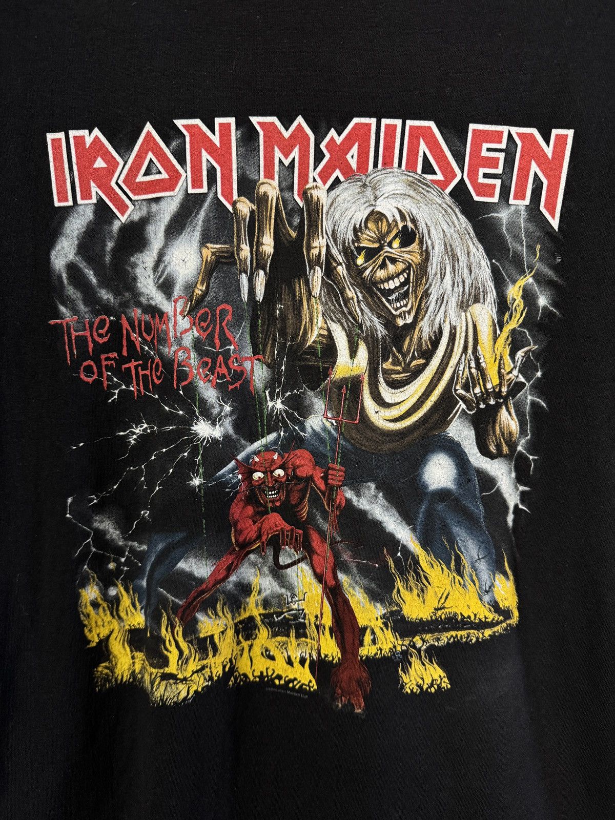 Iron Maiden Iron Maiden Rock T-Shirt Number The Beast Vintage Size L Size US L / EU 52-54 / 3 - 6 Thumbnail