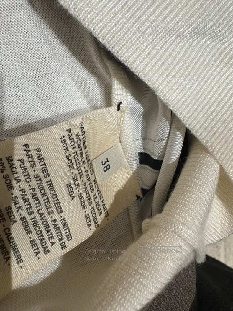 Hermes Hermes Black and White Silk Printed Blouse Size XS / US 0-2 / IT 36-38 - 5 Thumbnail