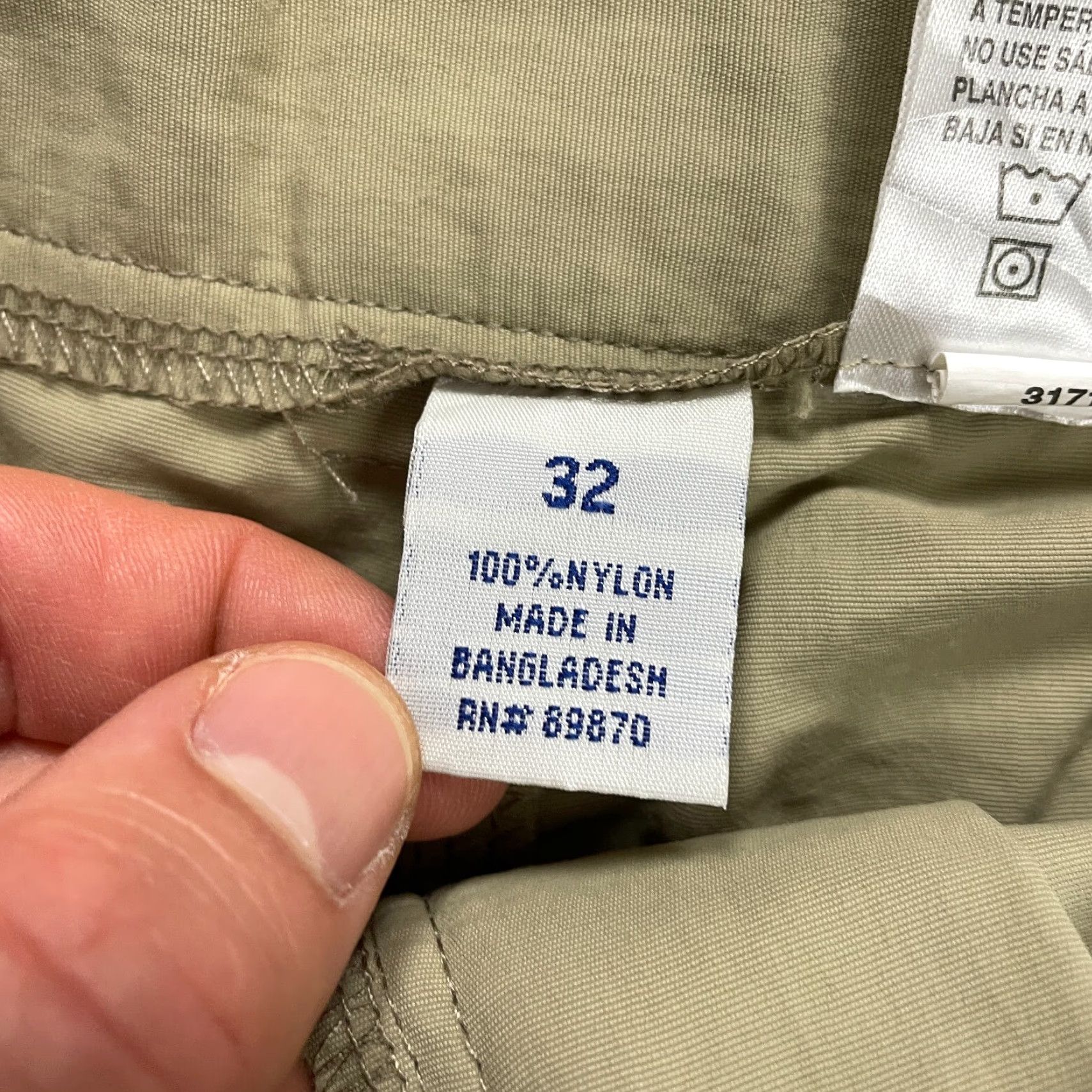 Vintage Bimini Bay Cargo Shorts Men's Brown Nylon Outdoor 32 Regular Inseam 7" Casual Sports Size US 32 / EU 48 - 5 Thumbnail