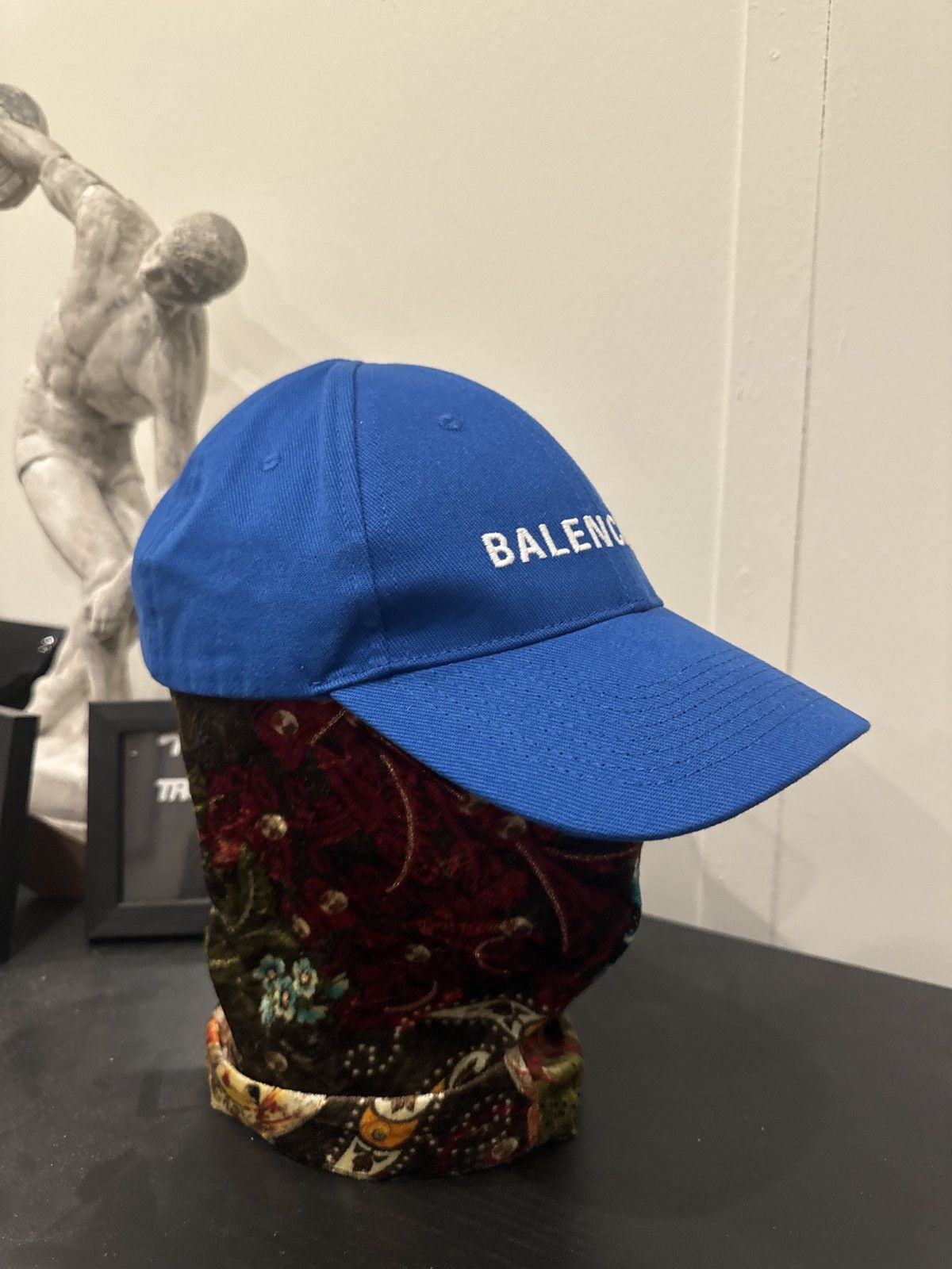 Balenciaga Balenciaga classic baseball hat sapphire blue Grailed