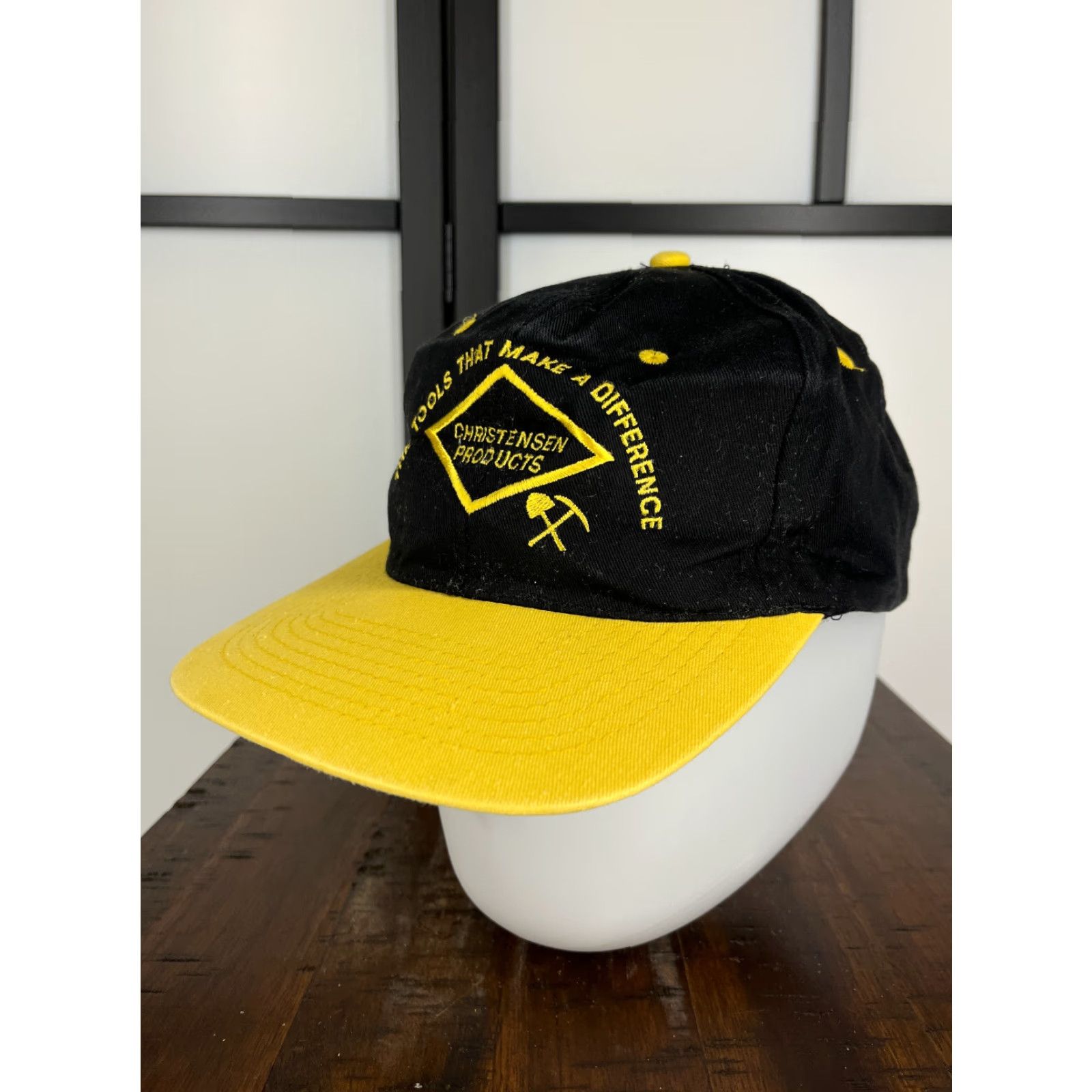 Vintage VINTAGE KC Collections Baseball Hat/Cap Snapback Adult One Size Yellow Cotton Twill Adjustable Lightweight Mens Size ONE SIZE - 5 Thumbnail