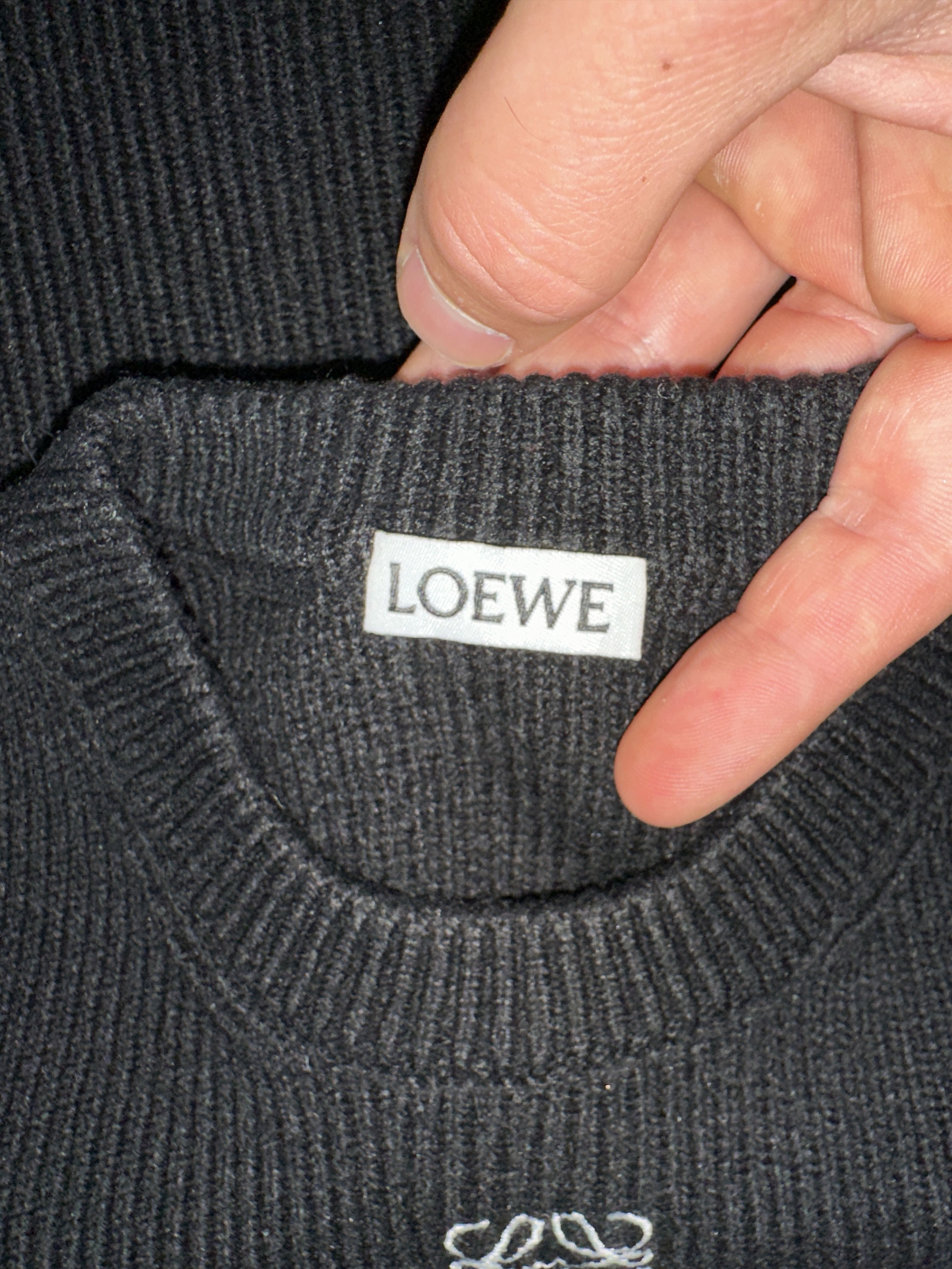 Loewe Loewe Short Sleeve Cropped Rib Knit Top Anagram Size M Size M / US 6-8 / IT 42-44 - 8 Thumbnail