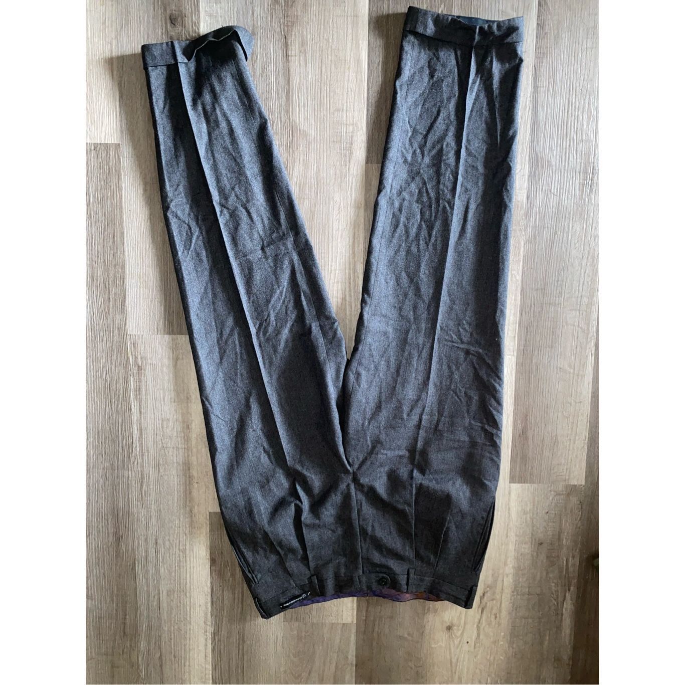 Lanifico Del Casentino Ethimo Classic Lanificio Zignone Cashmere-Wool Gray Front Pl Size US 36 / EU 52 - 2 Thumbnail