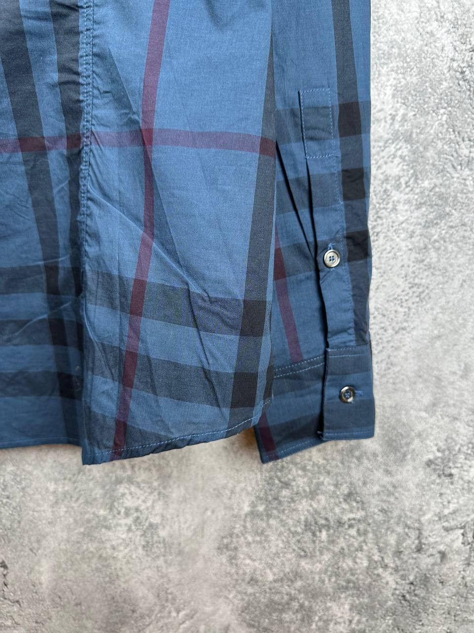Burberry Burberry Brit Blue Check Plaid Cotton Shirt Button Up LS Size US L / EU 52-54 / 3 - 9 Thumbnail