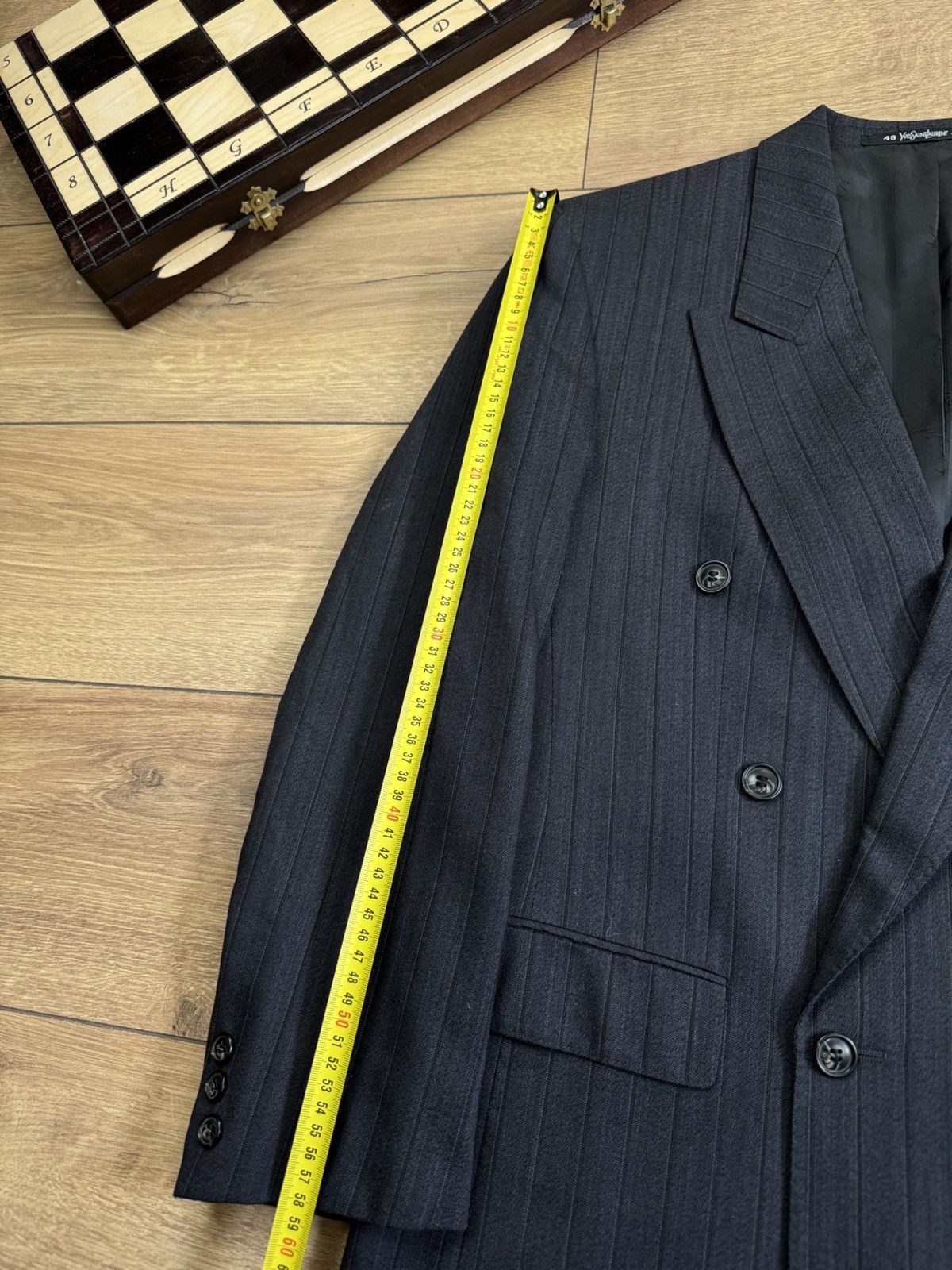Yves Saint Laurent Vintage wool suit Yves Saint Laurent original luxury item Size 48L - 6 Thumbnail